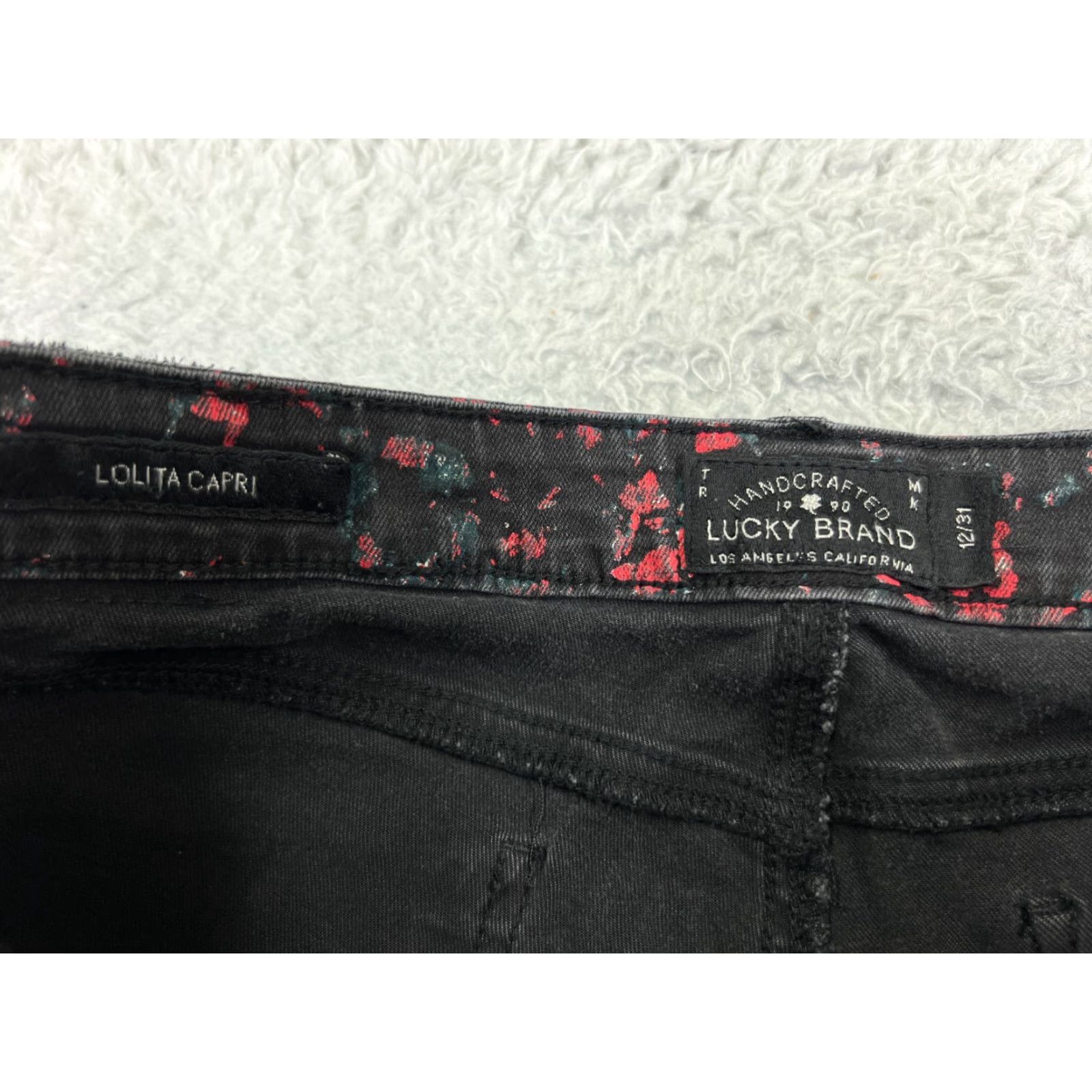 Lucky Brand Lucky Brand Women Jeans 12 Red Skinny Denim Distressed 30x25 Regular Size 34" / US 12 / IT 48 - 6 Thumbnail
