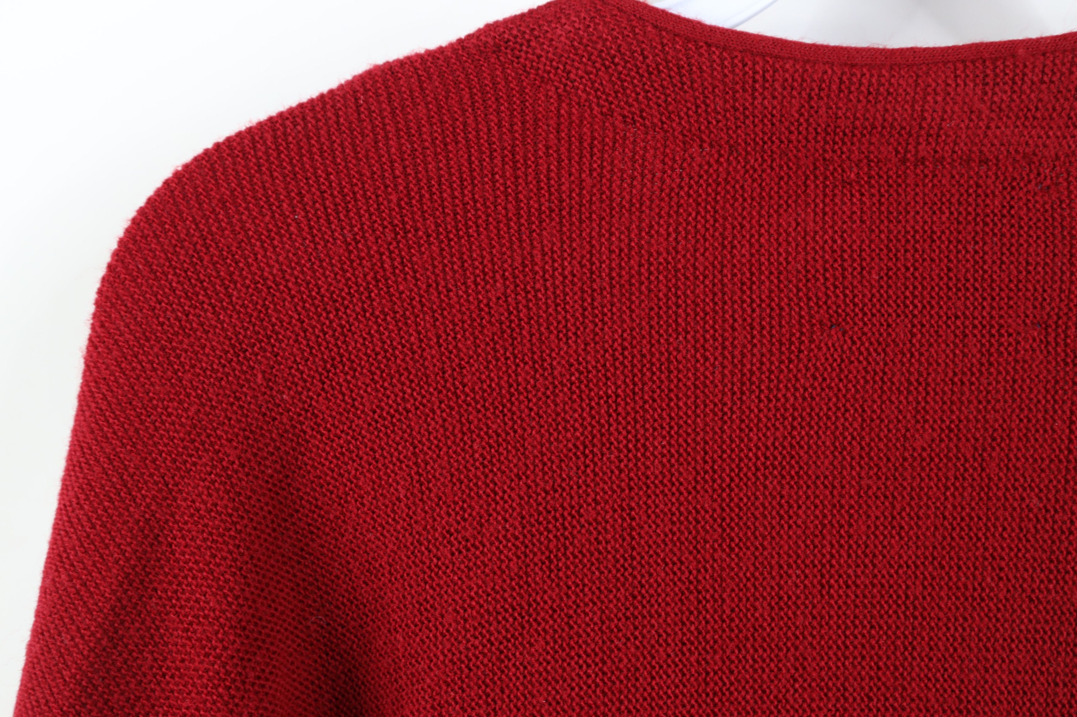 Vintage Vintage 70s Streetwear Kurt Cobain Cardigan Sweater Red USA Size US XL / EU 56 / 4 - 11 Thumbnail