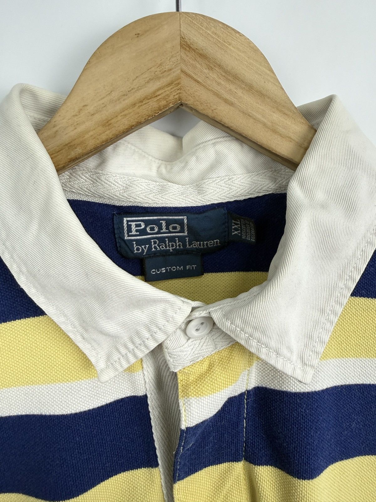 Polo Ralph Lauren 🇺🇸 Vintage 90s Polo Ralph Lauren Custom Fit Polo T-Shirt Size US XXL / EU 58 / 5 - 5 Thumbnail