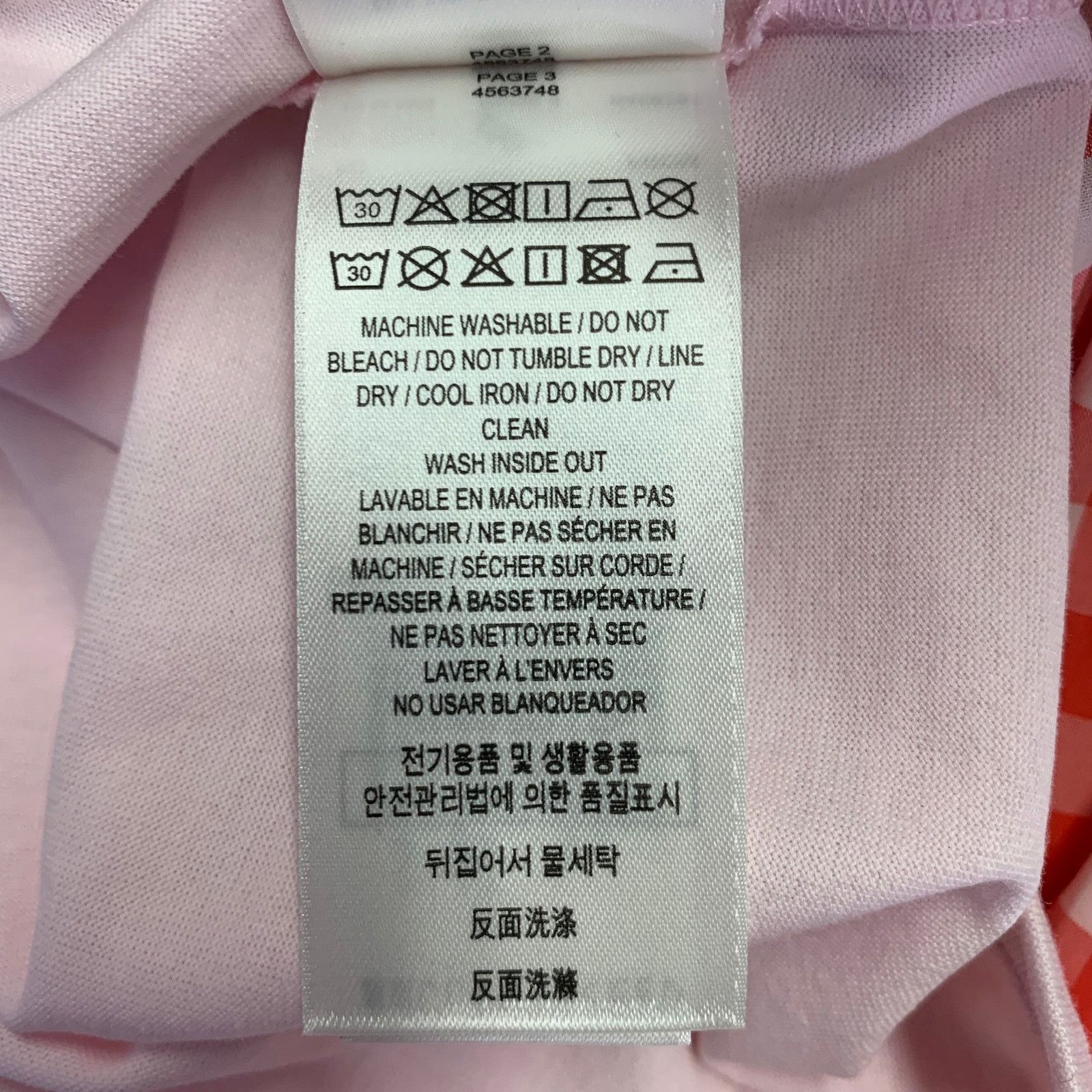 Burberry Size M Pink Red Cotton Layered Oversized Crew Neck Pullover Size US M / EU 48-50 / 2 - 7 Thumbnail