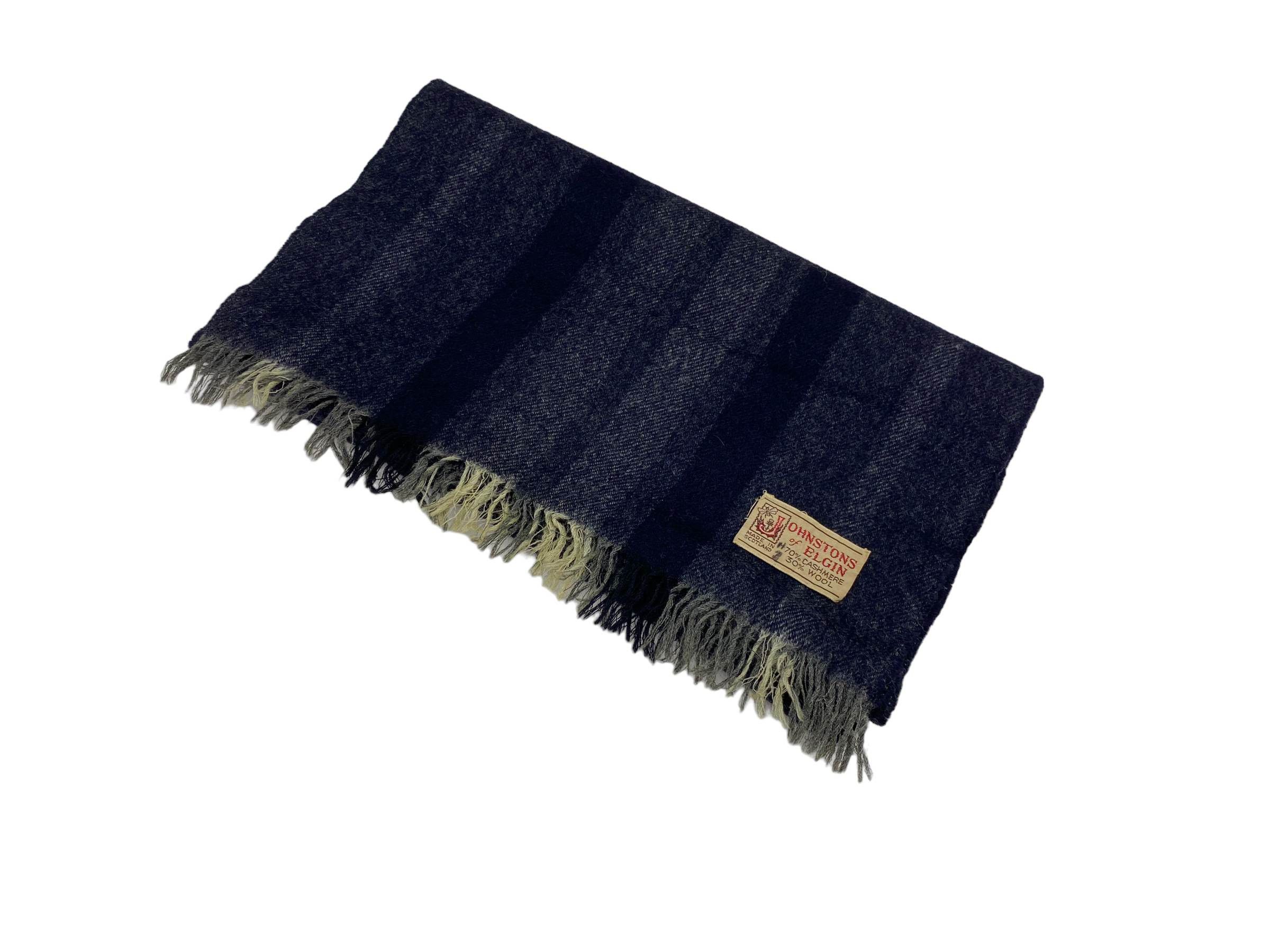 Johnstons Of Elgin JohnstonVintage Daks London Wool Scarf -Striped England Made Size ONE SIZE - 3 Thumbnail