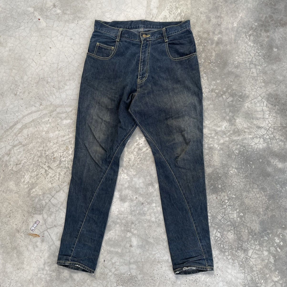 image of Vintage Frapbois By Issey Miyake Denim Jeans in Blue, Men's (Size 33)
