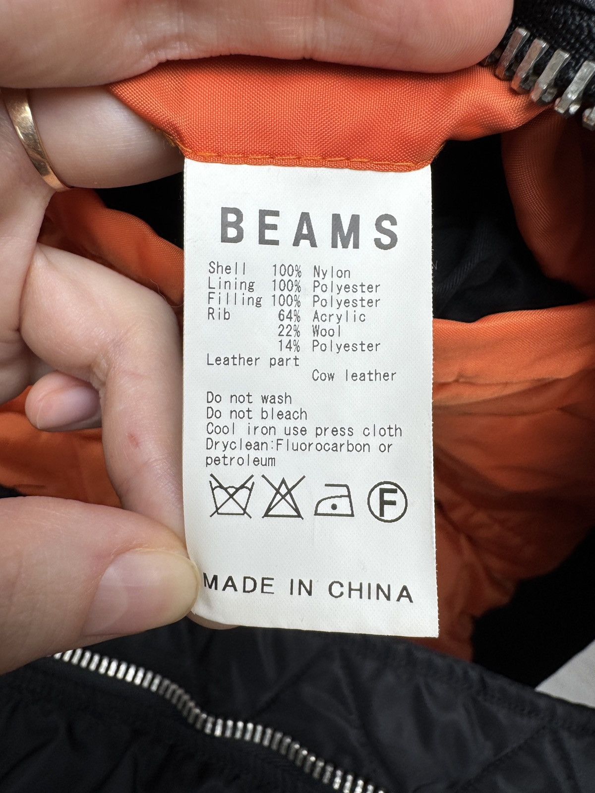 Beams Japan Beams Double-Colour MA-1 Crazy Flight Bomber Jacket size S Size US S / EU 44-46 / 1 - 11 Thumbnail