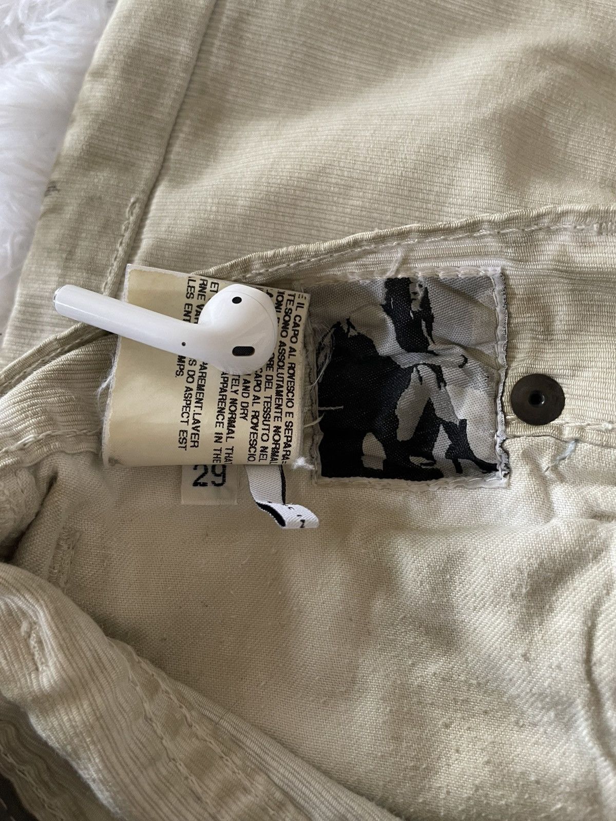 Rick Owens Rick Owens Grosgrain Dirty White Berlins Size US 29 - 5 Thumbnail