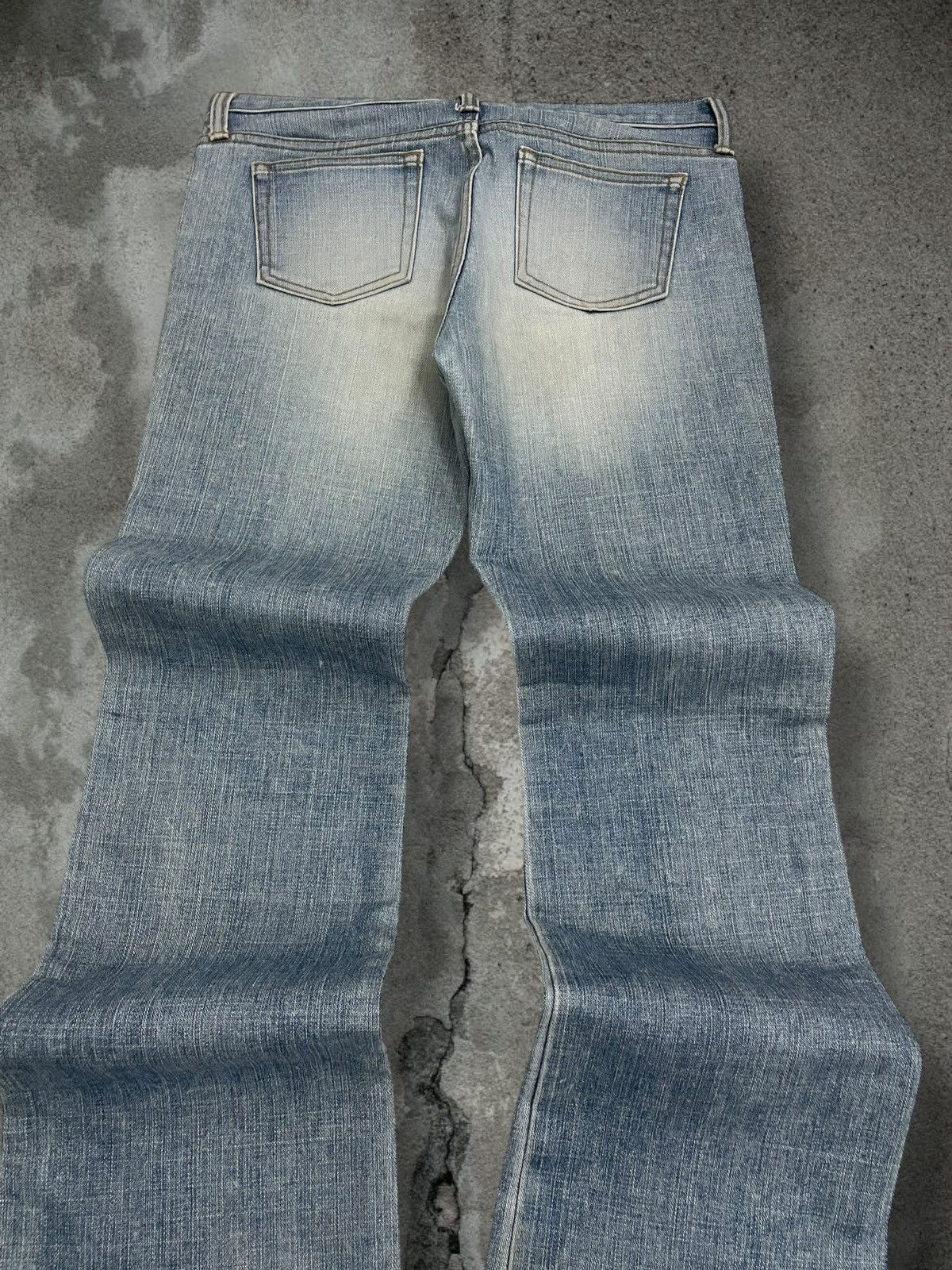 Yohji Yamamoto Vintage Japan Designer Yohji Yamamoto Ined Flared Blue Denim Size US 30 / EU 46 - 13 Thumbnail