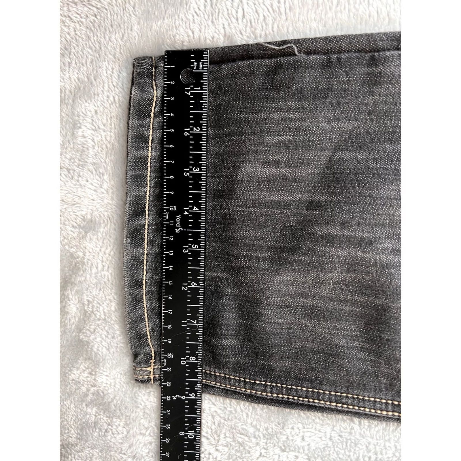 Denime Unlimited Patience Jeans Mens 36x32 Black Straight Jeans Regular 90s Bohemian City Retro USA Denim Size US 36 / EU 52 - 7 Thumbnail