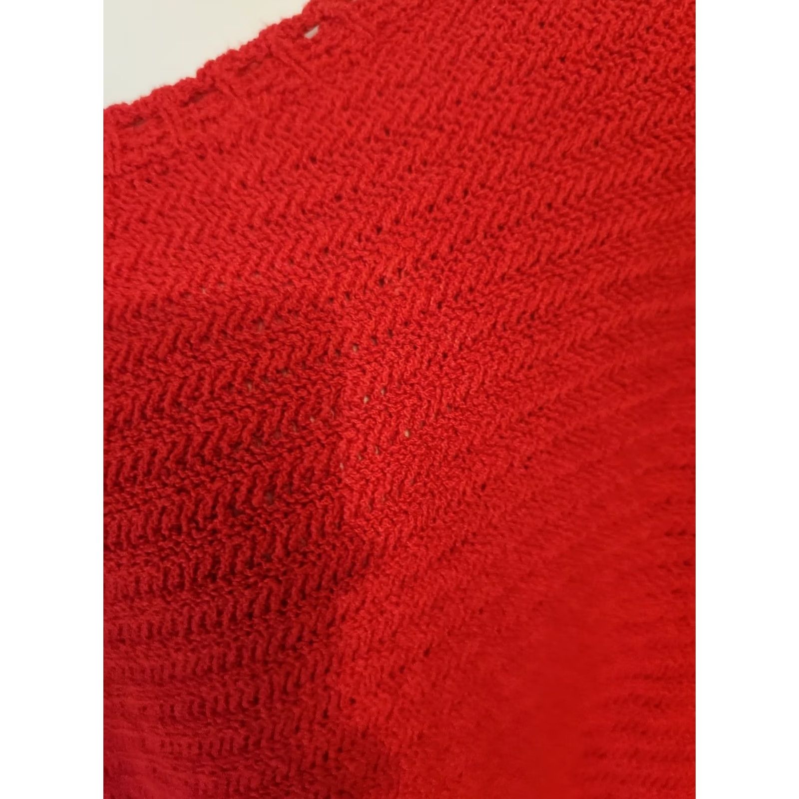 Vintage VINTAGE Knox Rose Sweater Shirt 4X Red Womens Pullover Hipie Boho Knit Button? Size XXL / US 16-18 / IT 52-54 - 2 Thumbnail
