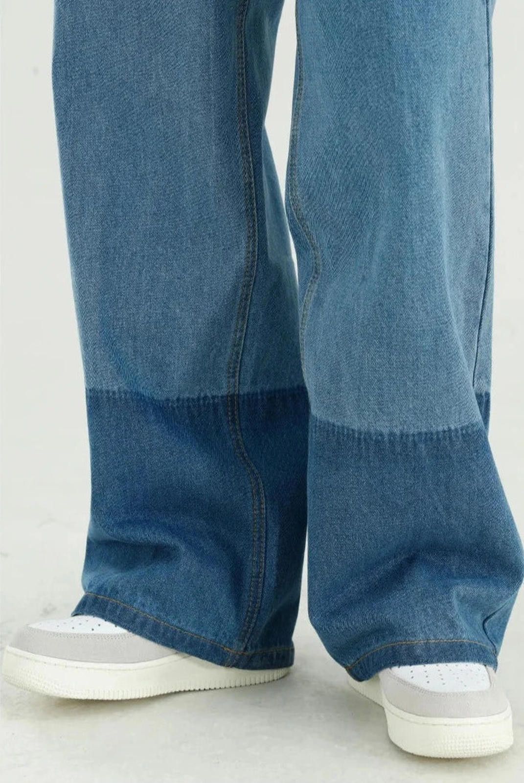 Jean × Vintage Contrast Hem Loose Fit Jeans Size US 32 / EU 48 - 6 Thumbnail