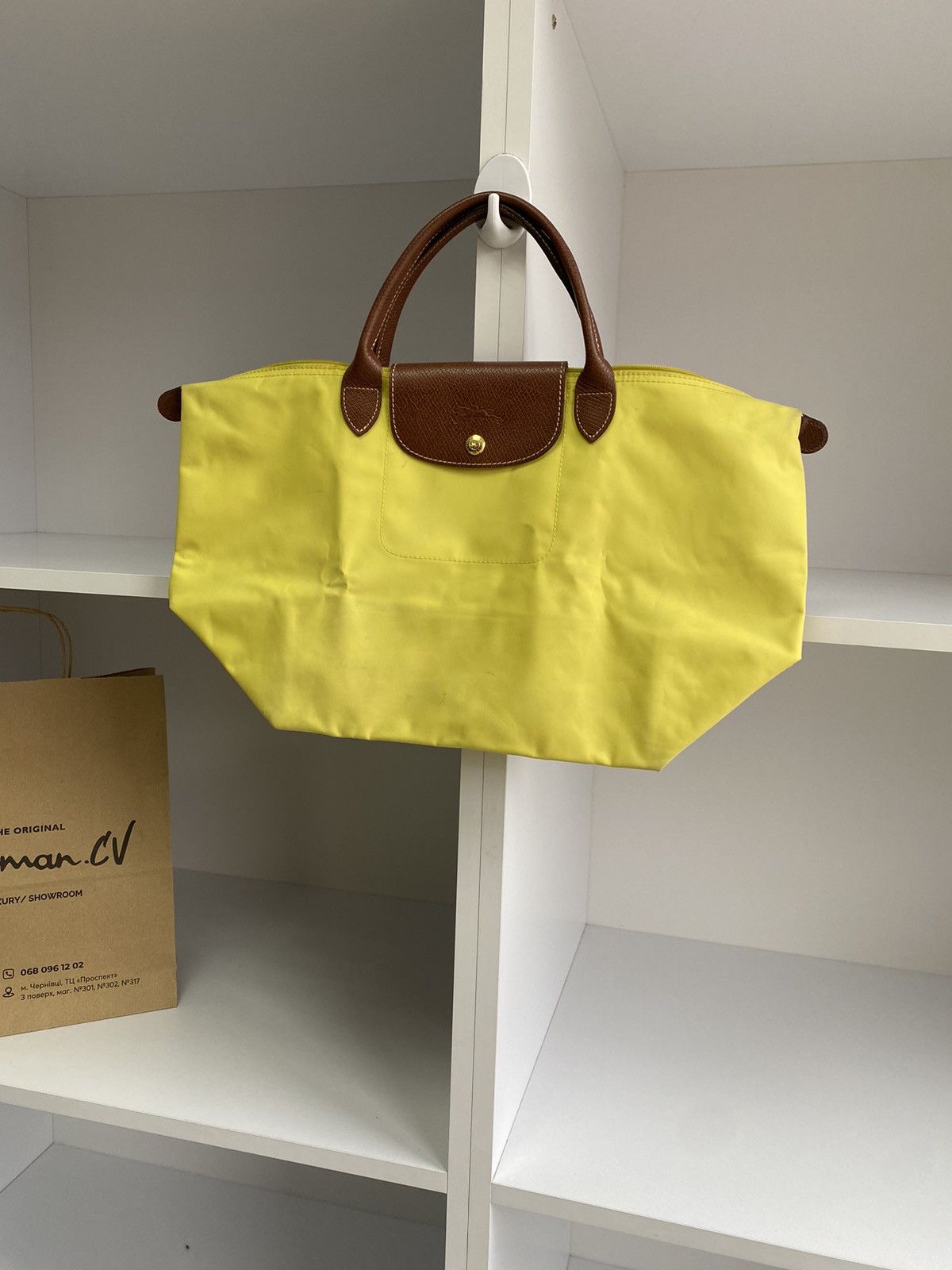 Longchamp × Vintage Vintage Longchamp women’s yellow Bag Size ONE SIZE - 3 Thumbnail