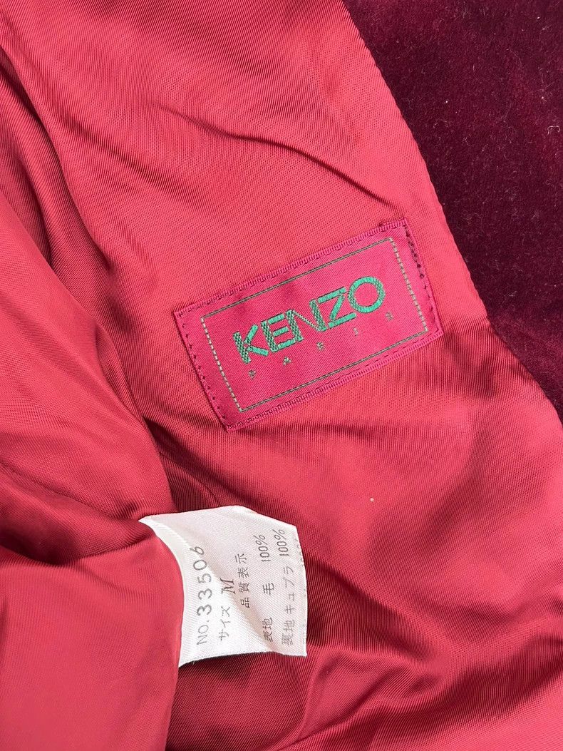 Kenzo KENZO Vintage red wool embroidered coat Size M / US 6-8 / IT 42-44 - 9 Thumbnail