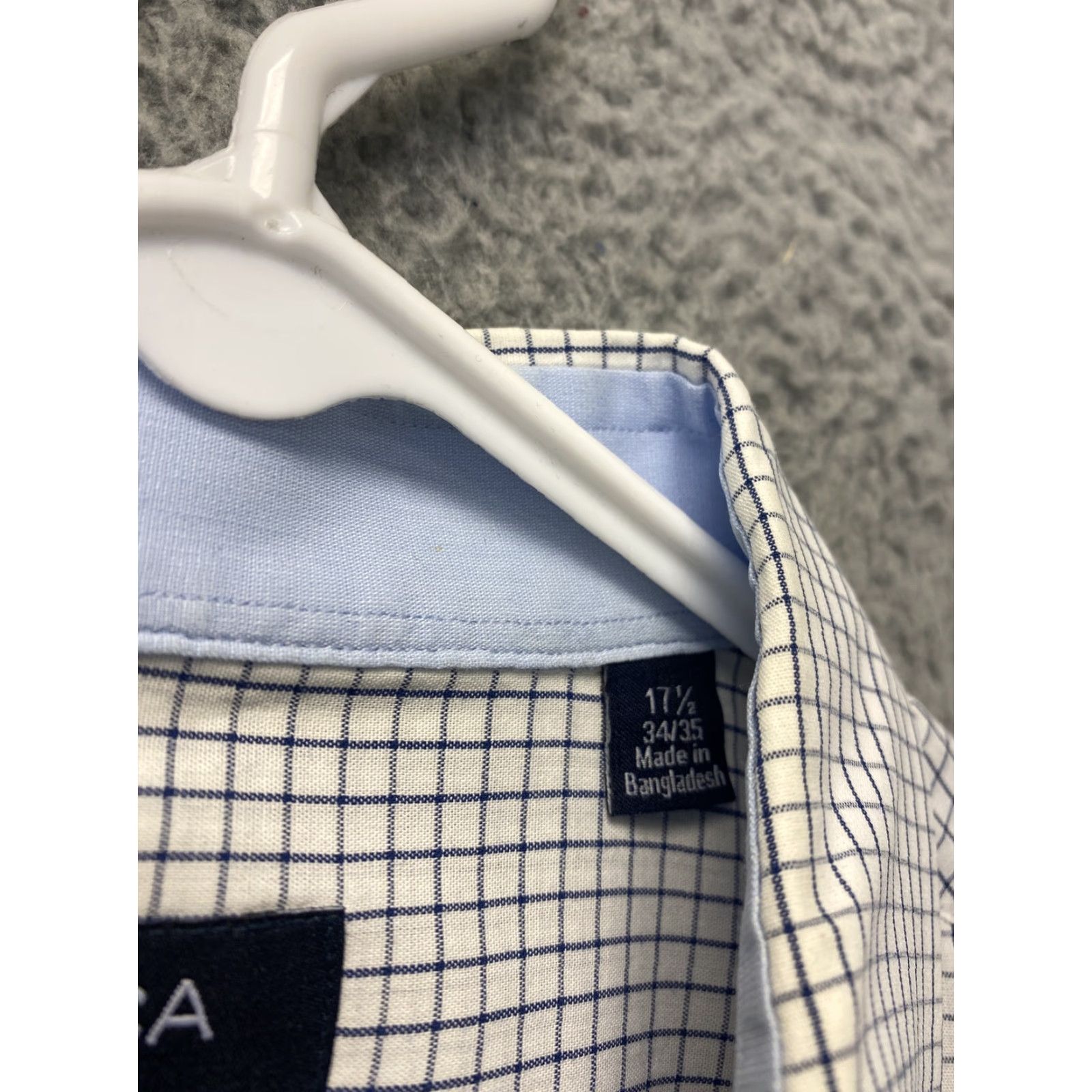 Nautica Nautica Men's Shirt Sz 17.5 Long Sleeve Button-Down Collared Business Casual All Seasons Blue White Size US XL / EU 56 / 4 - 5 Thumbnail