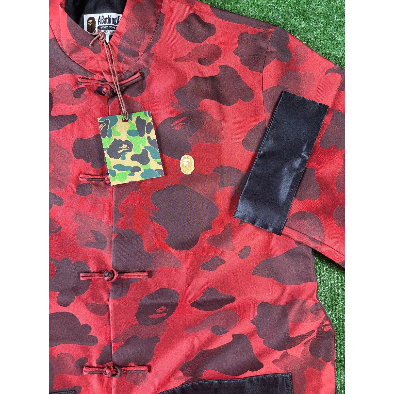 Bape Bape Red Color Camo Padded Chinese Jacket Size Small Size US S / EU 44-46 / 1 - 4 Thumbnail