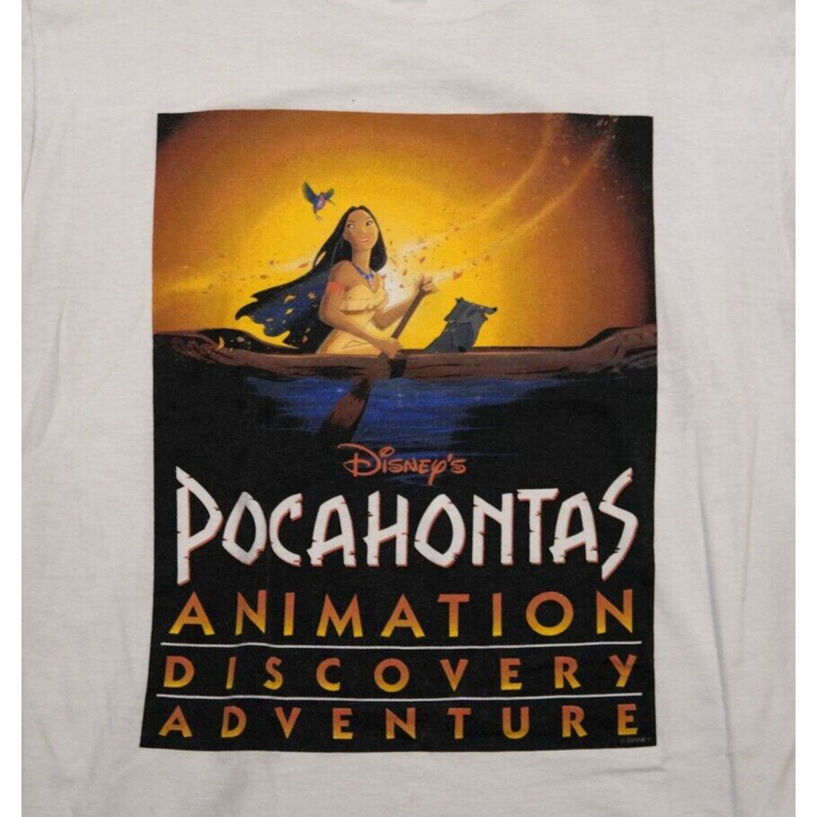 Disney Vintage 90s Disney Store Pocahontas T-Shirt XL Movie Graphic Size US XL / EU 56 / 4 - 1 Thumbnail
