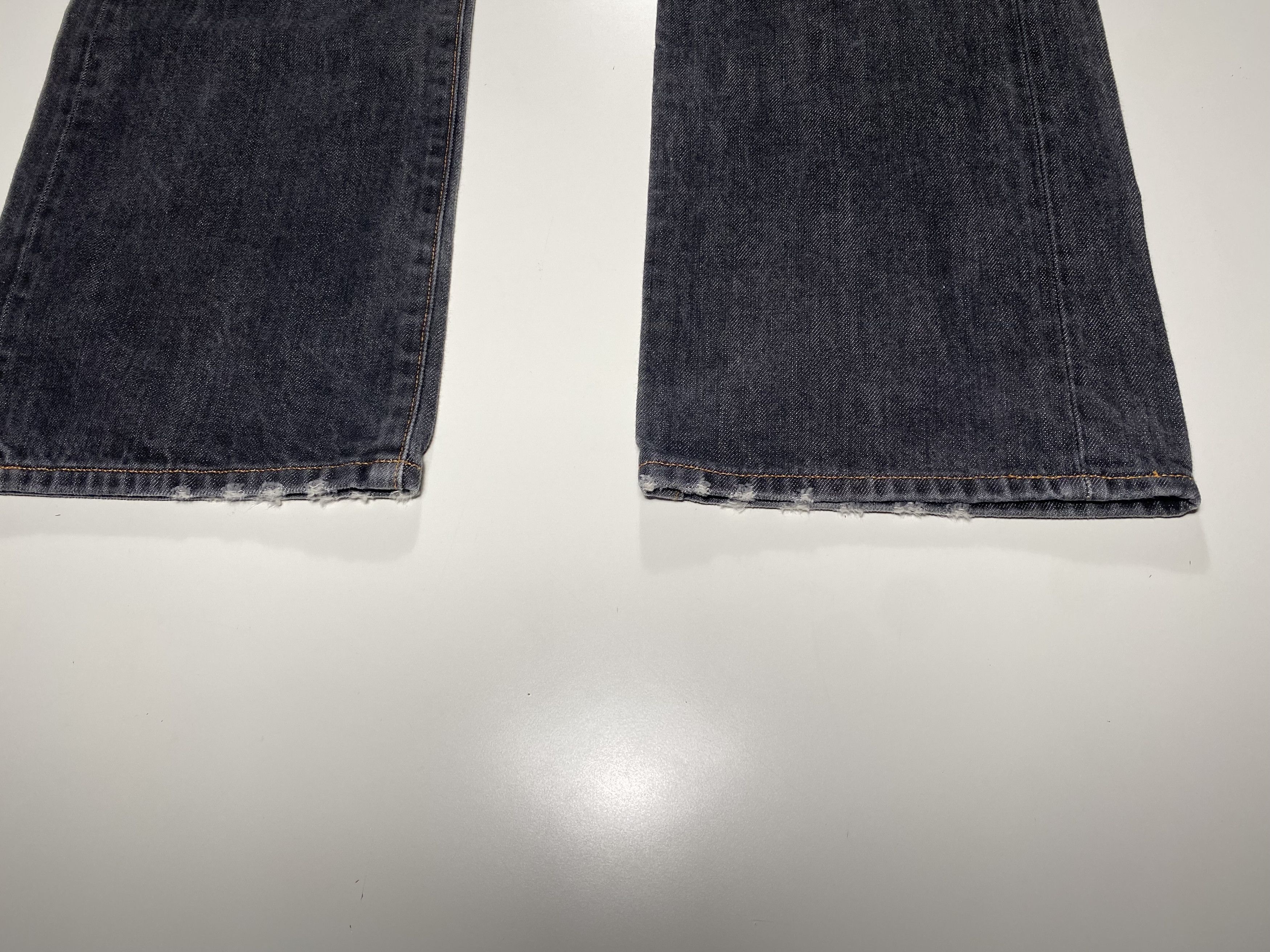 Evisu Evisu No 2 BLK Black Diacock Logo Selvedge Jeans 30x33.5 Size US 30 / EU 46 - 3 Thumbnail
