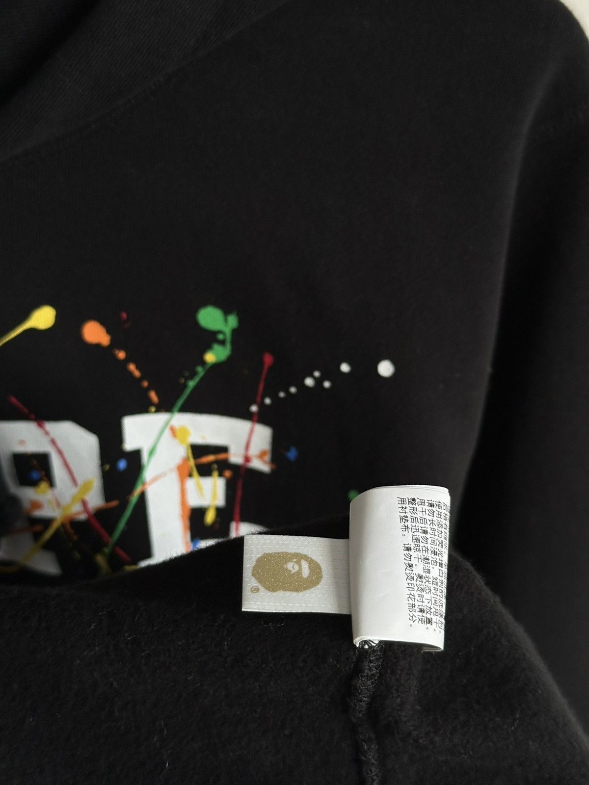 Bape Bape Paint Splatter Hoodie Black Size US L / EU 52-54 / 3 - 9 Thumbnail