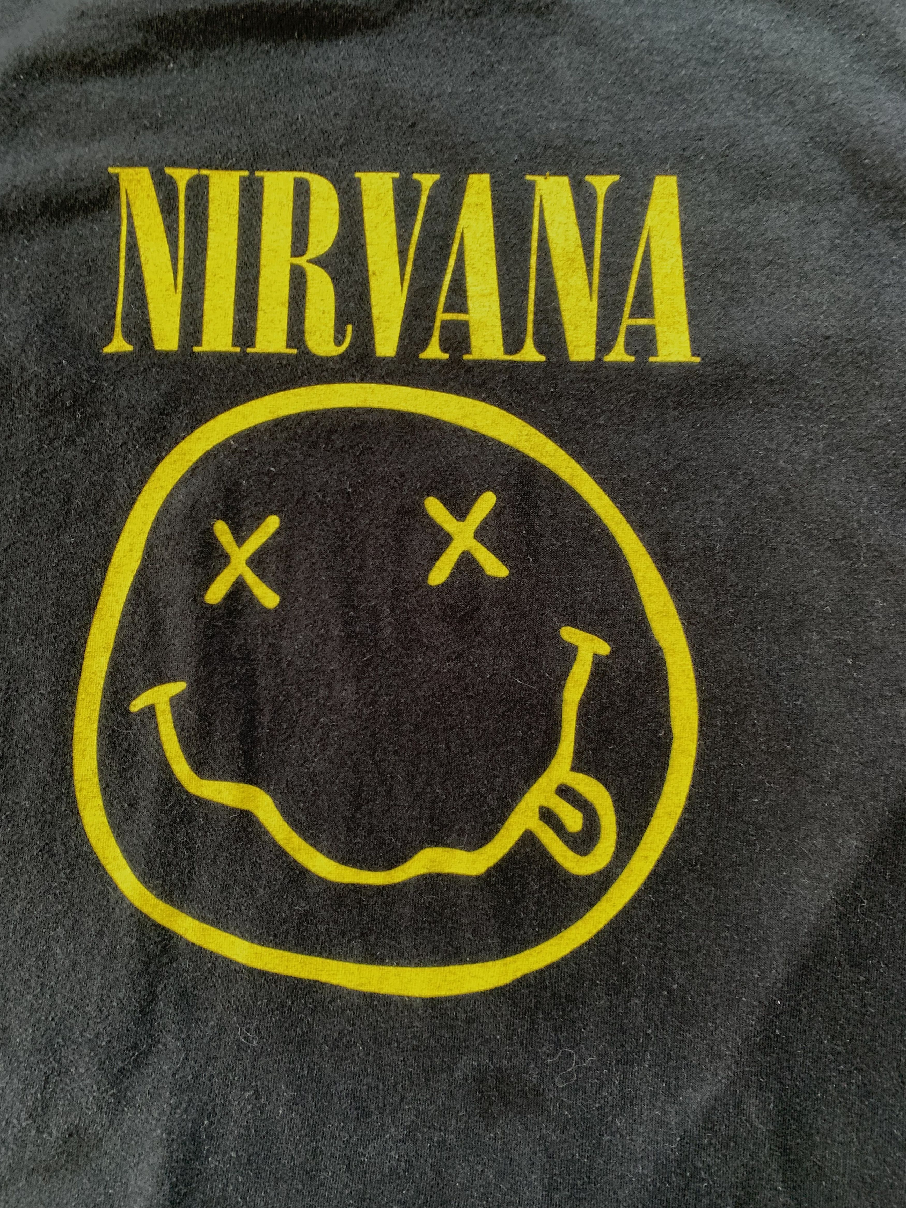Band Tees × Gildan × Nirvana Gildan Nirvana Logo Cotton Printed T Shirt Size US S / EU 44-46 / 1 - 5 Thumbnail