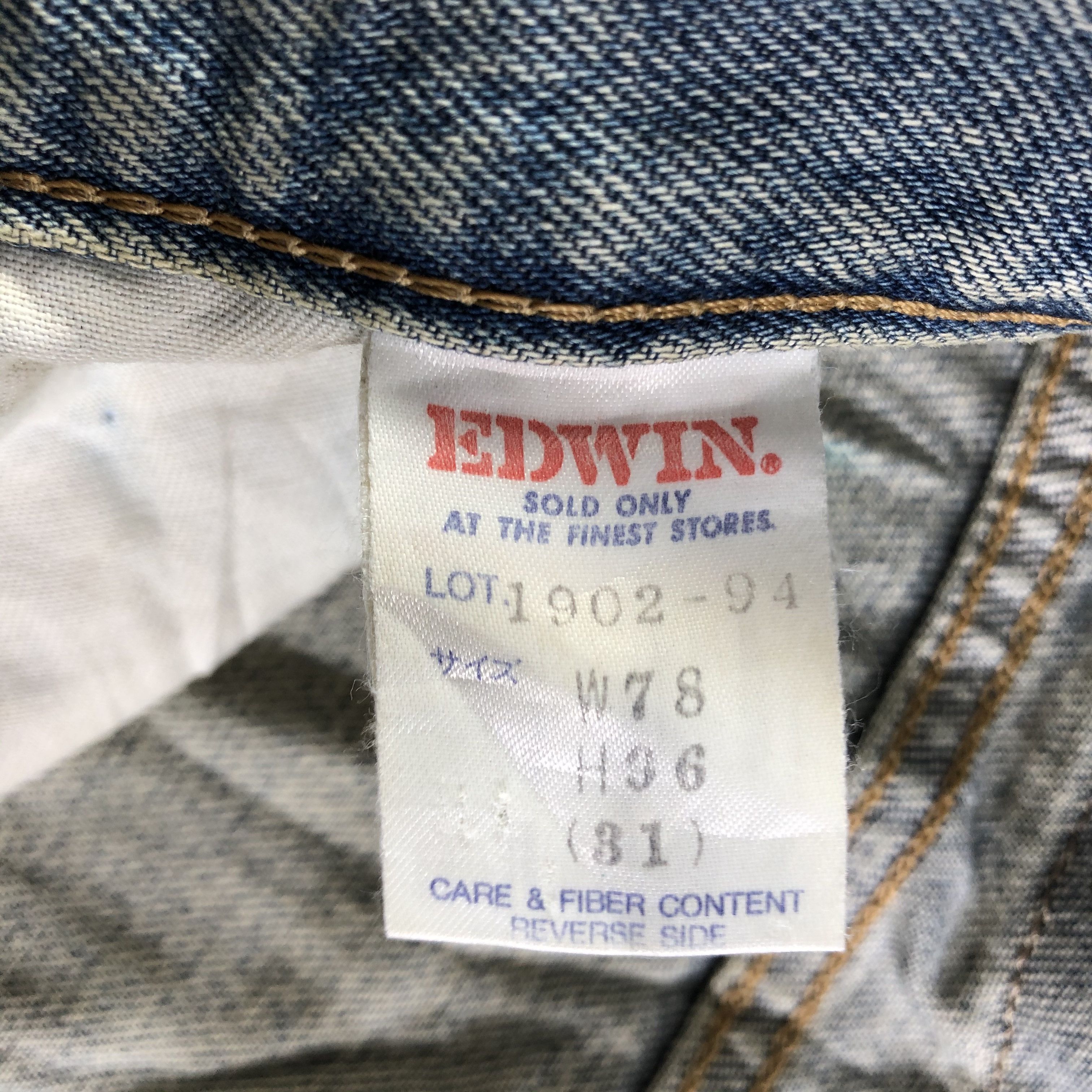 Edwin Vintage Edwin Jeans-J3623 Size US 30 / EU 46 - 8 Thumbnail