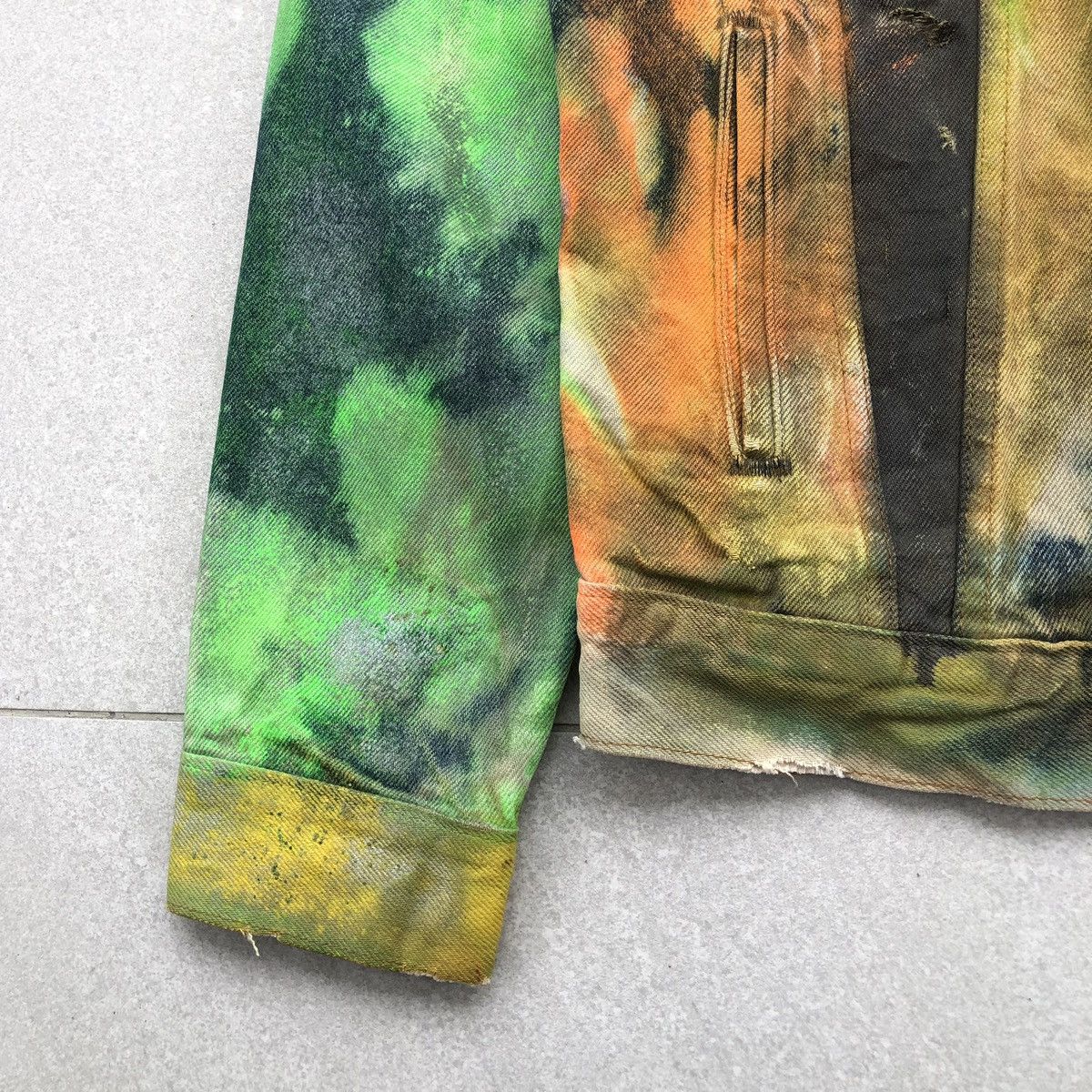 Levi's Vintage Clothing Vintage 80s Levis Custom Painted Distressed Denim Jacket 🇺🇸 Size US M / EU 48-50 / 2 - 10 Thumbnail