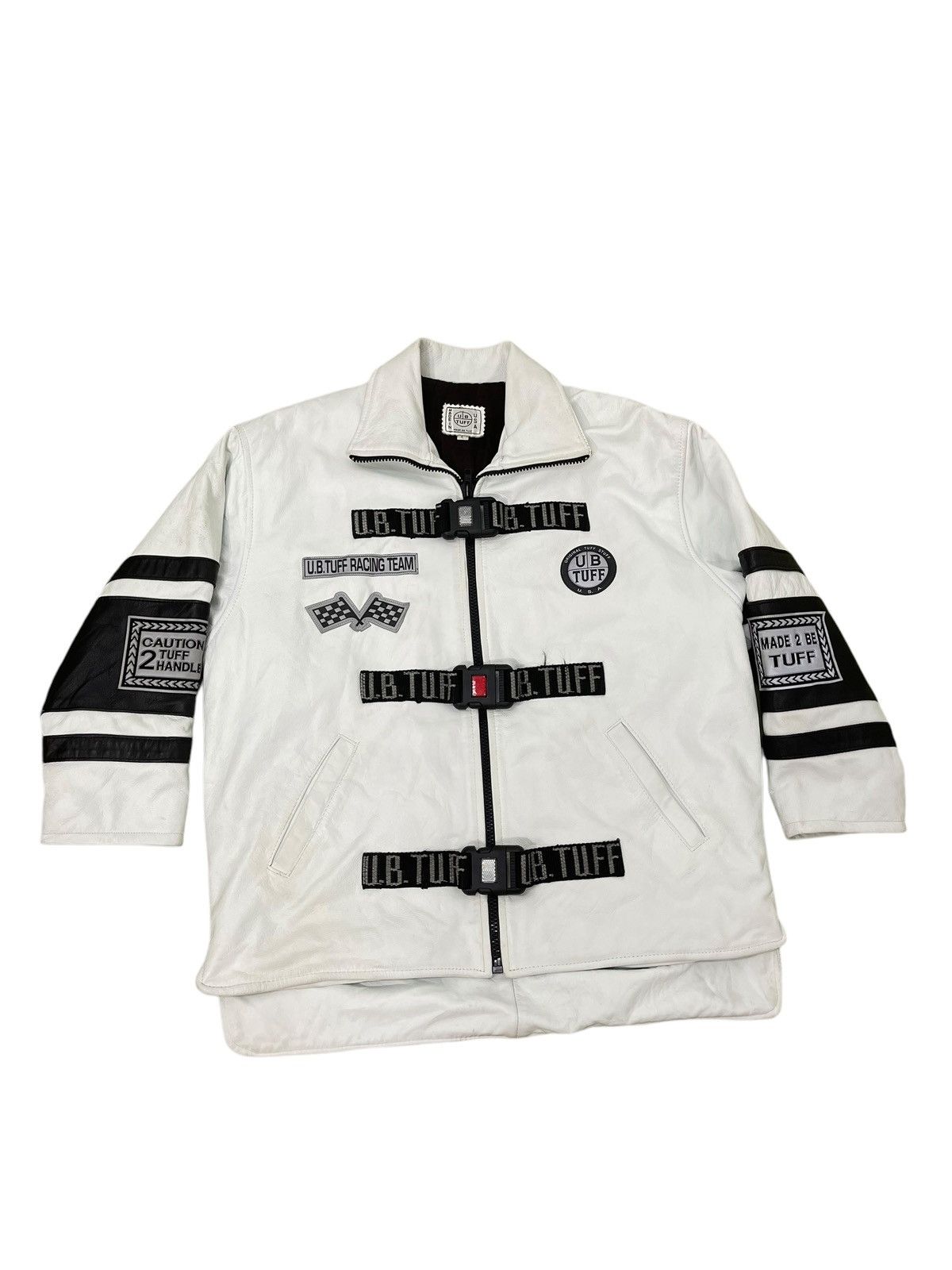 Rap Tees Rare Vtg 90s y2k UB Tuff Leather Jacket Hip Hop 6🟩5 Size US M / EU 48-50 / 2 - 6 Thumbnail