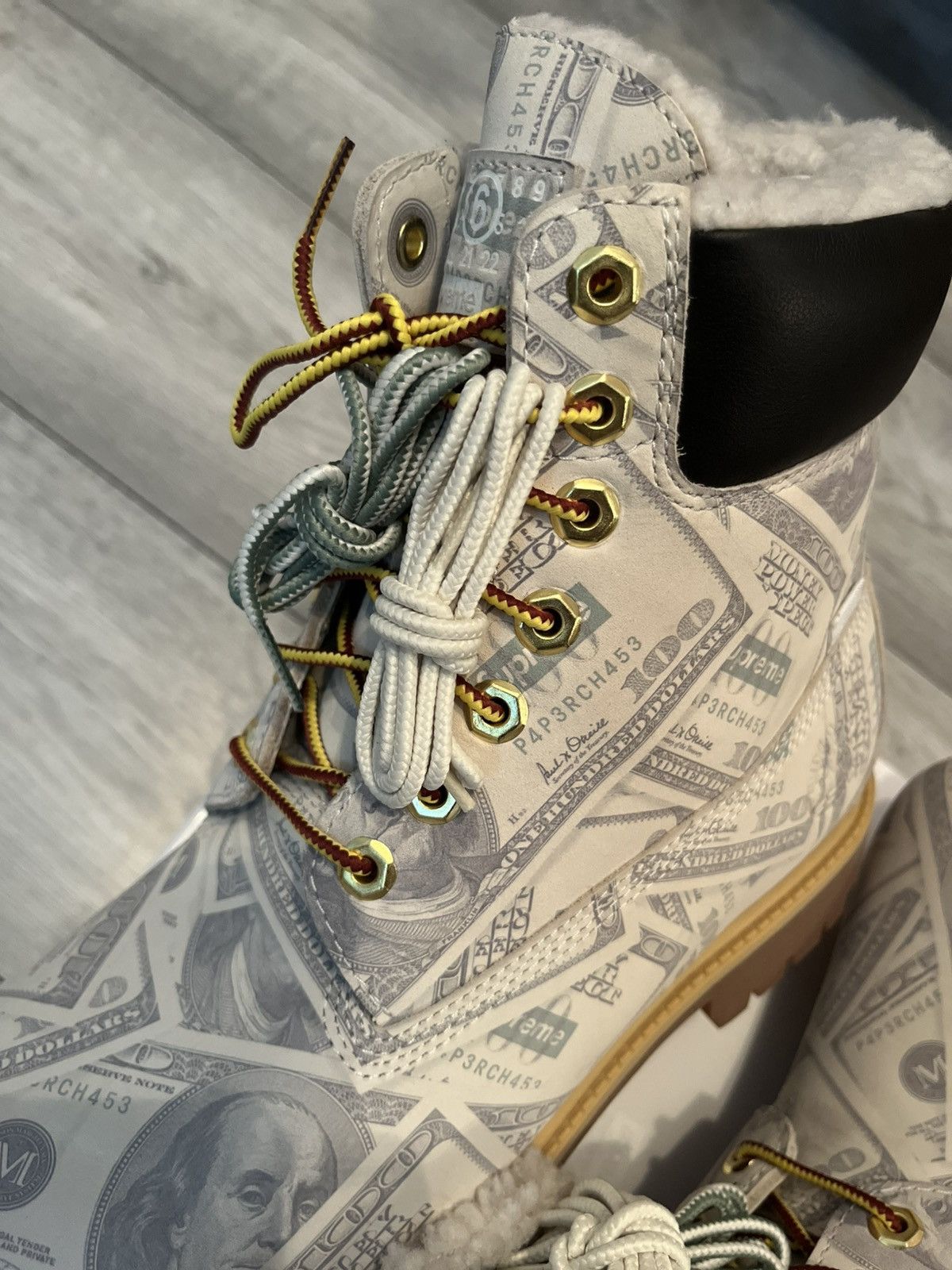Maison Margiela × Supreme Supreme MM6 Maison Margiela Timberland Boot $100 Bills Size US 9 / EU 42 - 4 Thumbnail
