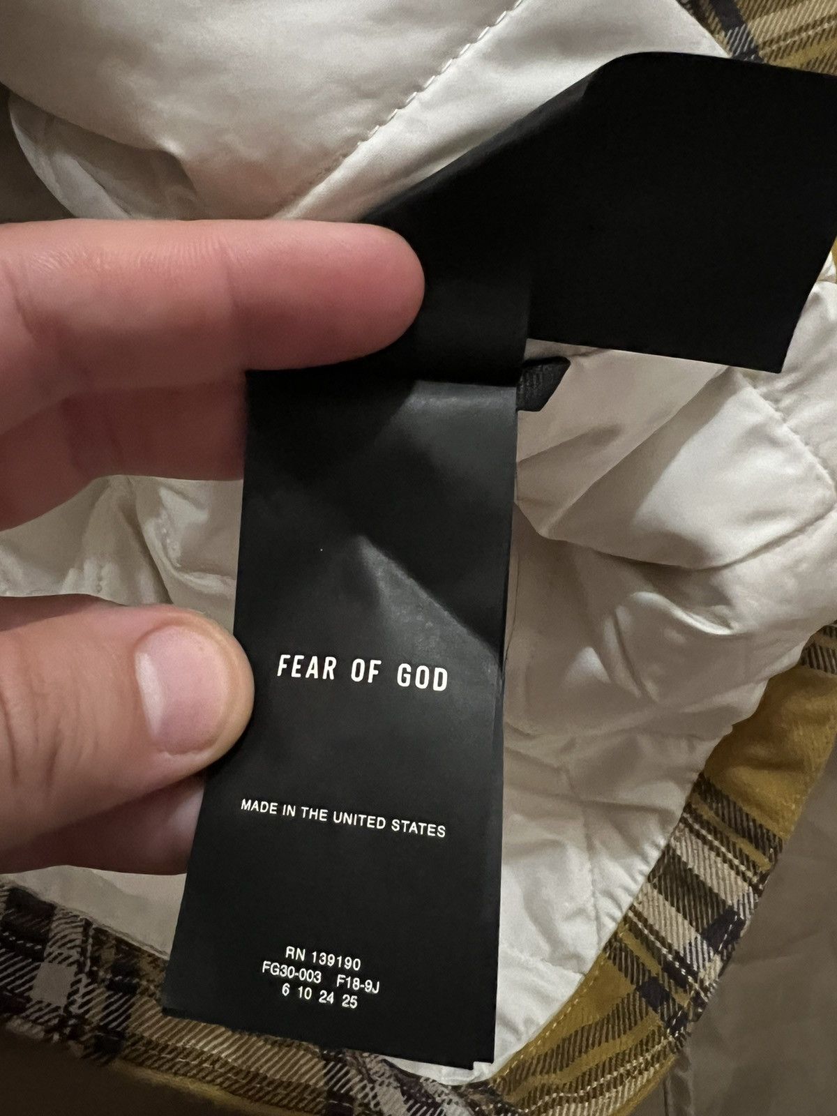 Fear of God Fear of God Plaid Shirt Jacket size S $1500 Size US S / EU 44-46 / 1 - 5 Thumbnail