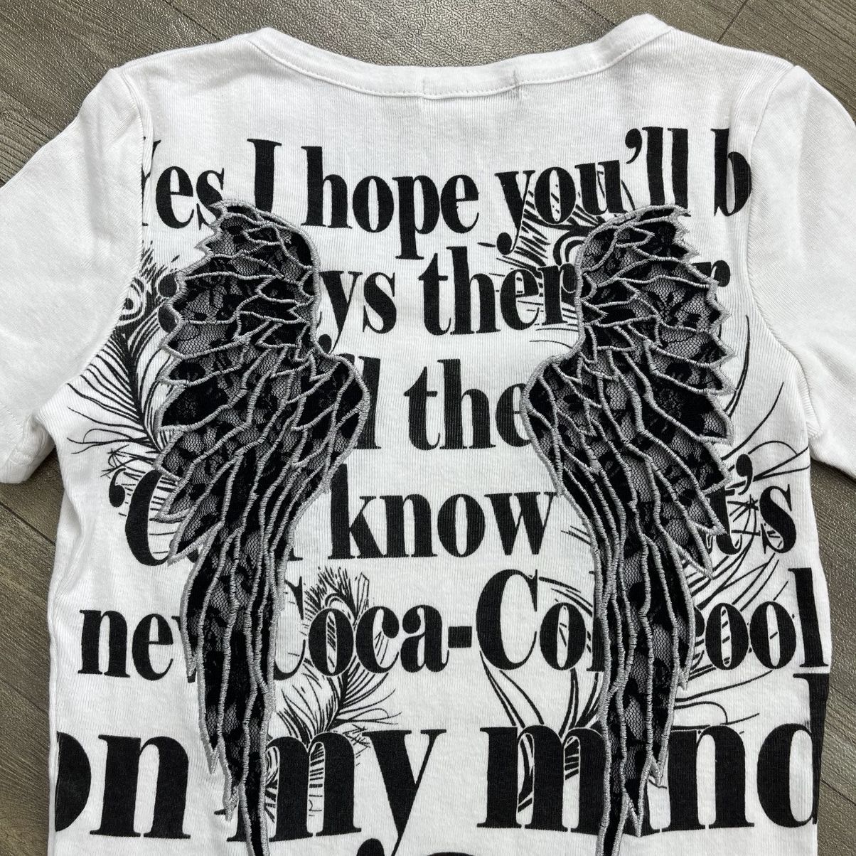 Hysteric Glamour 2000s M.K.R Skulls Wings Poem Gothic Ifsixwasnine Lgb Style Size S / US 4 / IT 40 - 12 Thumbnail