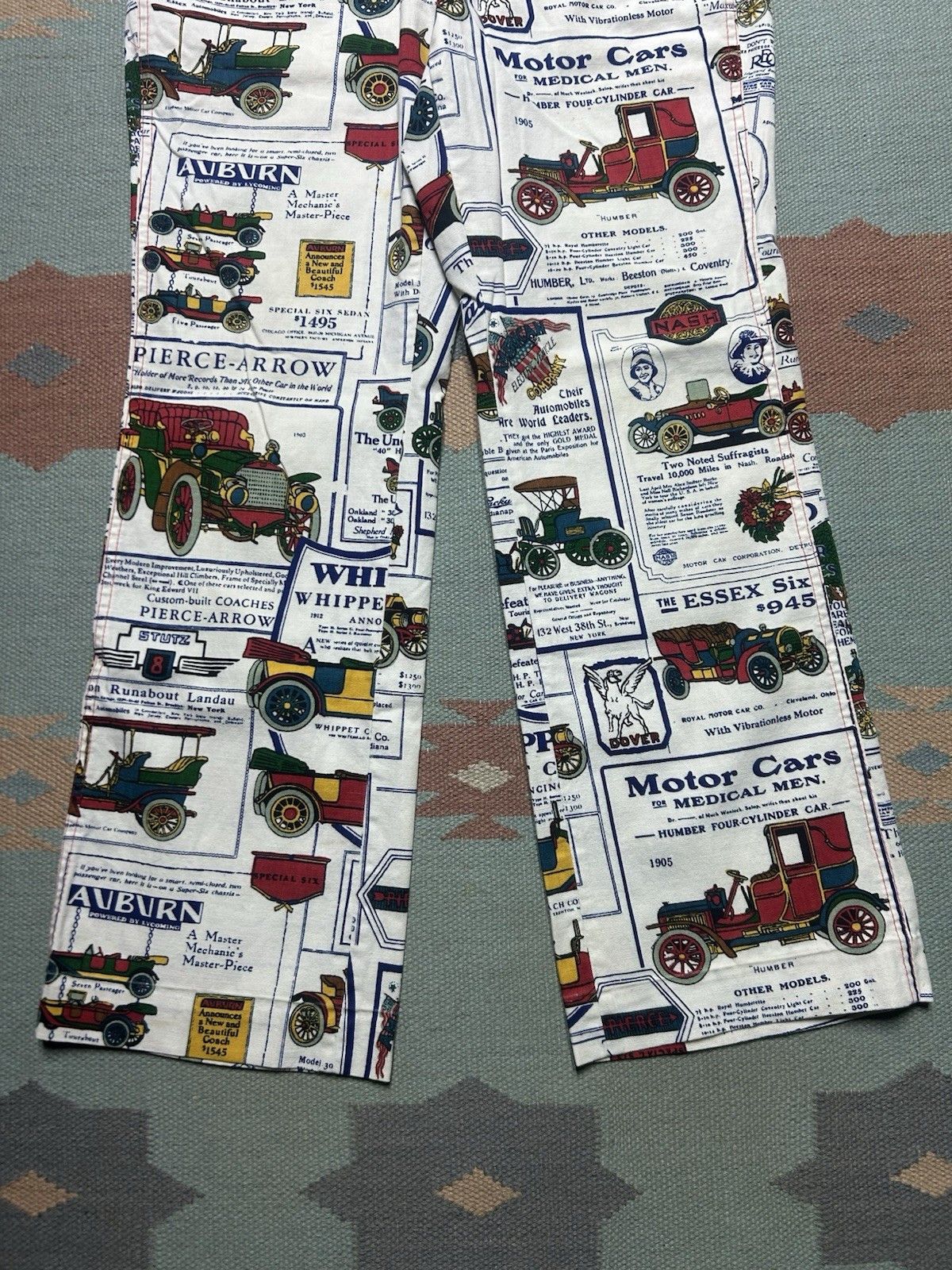 Vintage Vtg 60s bell bottom flare pants REO Oldsmobile Jeff Co 32x28 Size US 32 / EU 48 - 2 Thumbnail