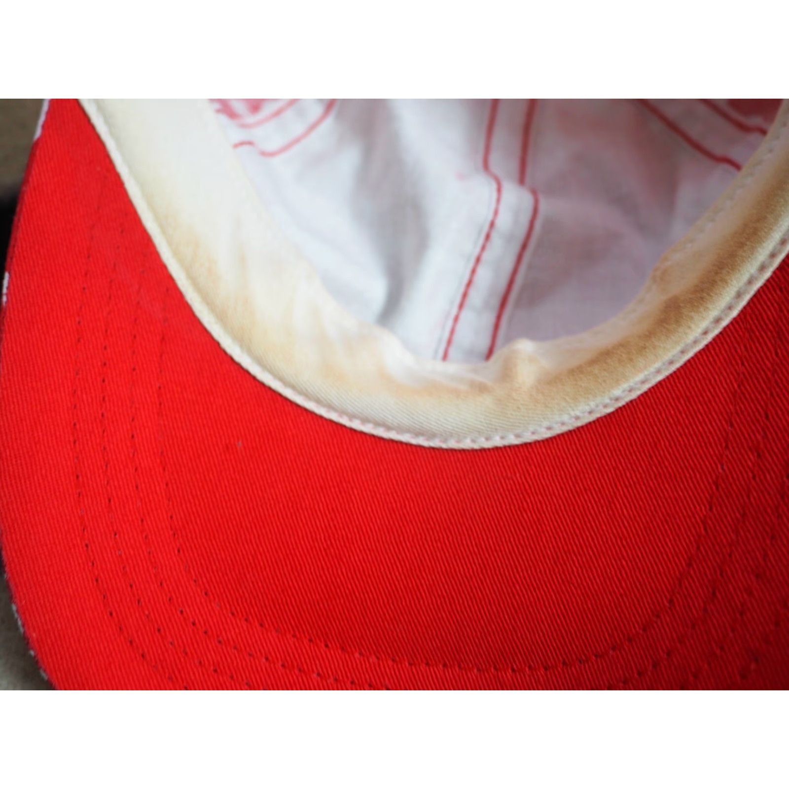 Etro VTG 80s 90s Red White Floral Hawaiian Retro Surf Beach Strapback Hat Cap OSFM Size ONE SIZE - 7 Thumbnail