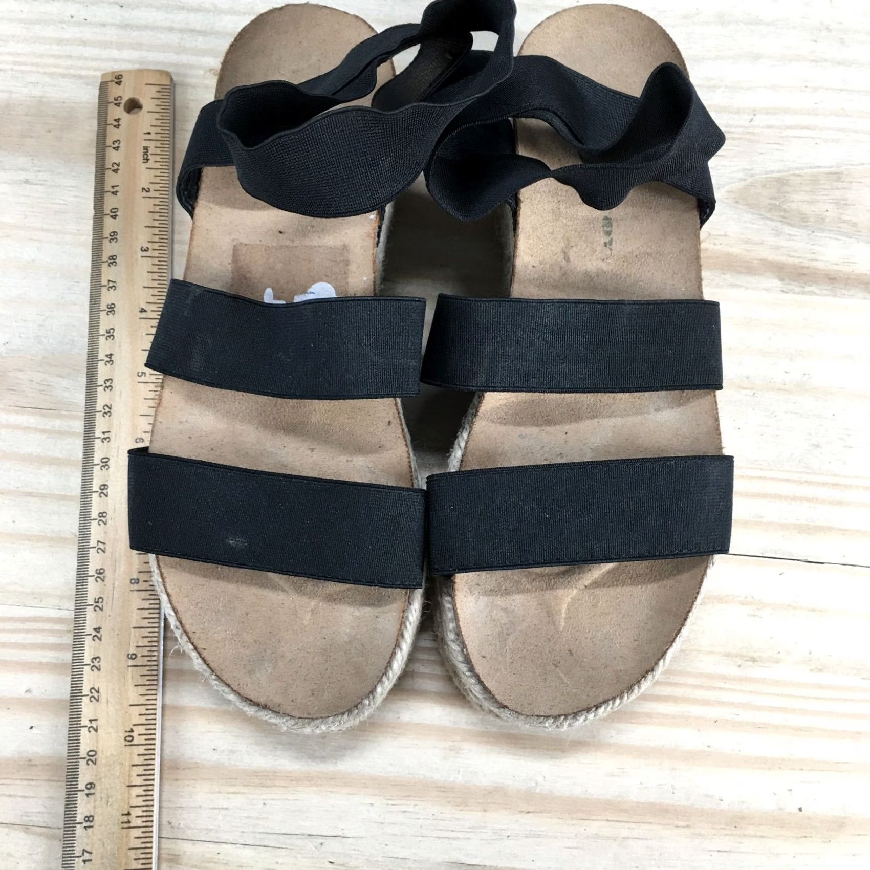 Vintage Rock And Candy Sandals Womens 7 Casual Ankle Strap Platform Espadrille Black Size US 7 / IT 37 - 7 Thumbnail