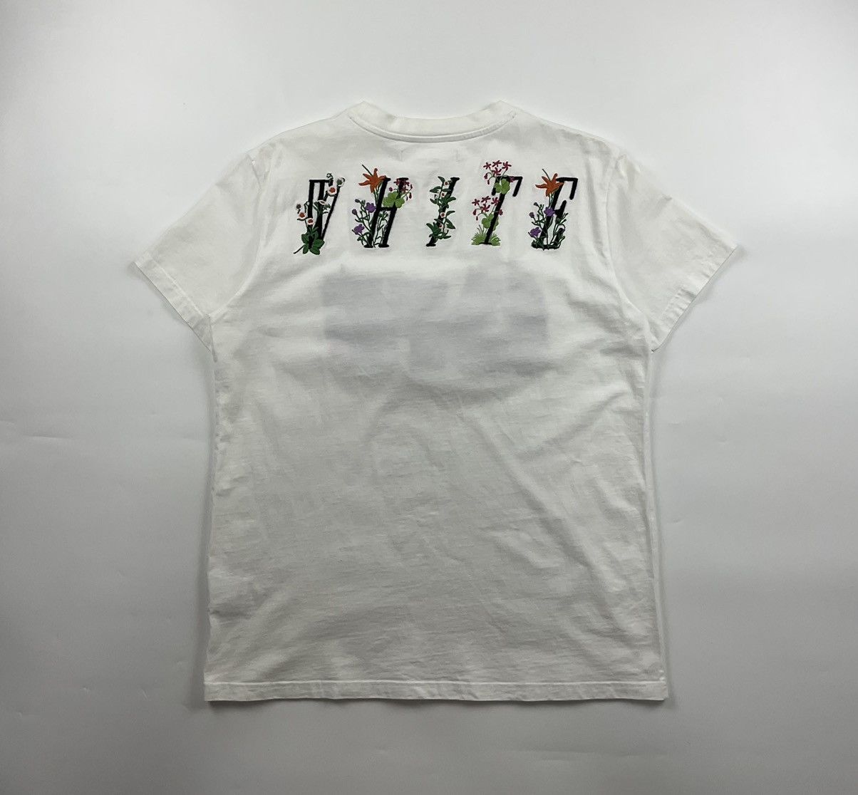 Off-White Off White Flower Embroidery Tee Size US S / EU 44-46 / 1 - 2 Thumbnail
