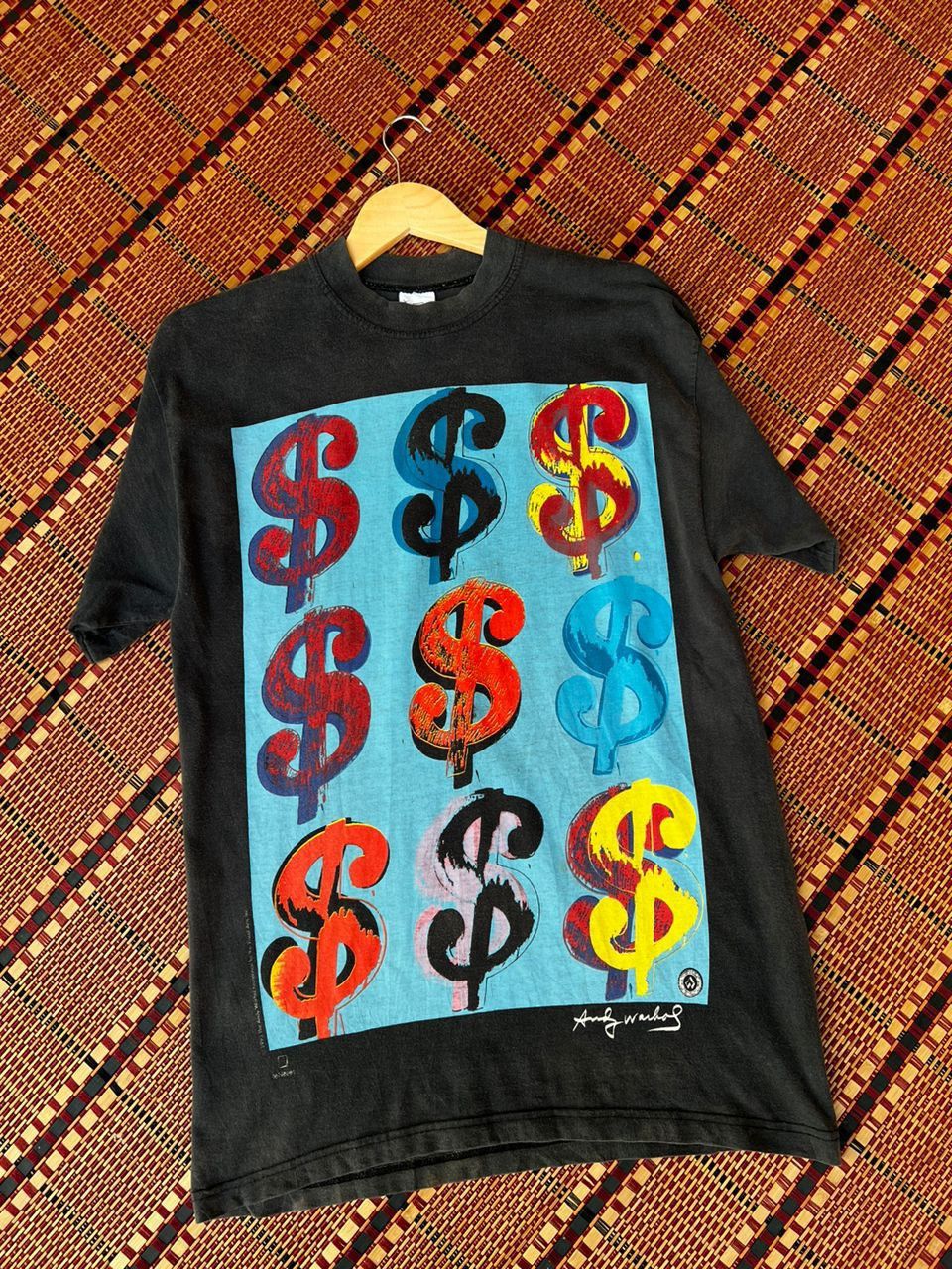 Andy Warhol × Vintage Vintage 1993 Andy Warhol Dollars Tee Pop Art Size US M / EU 48-50 / 2 - 2 Thumbnail