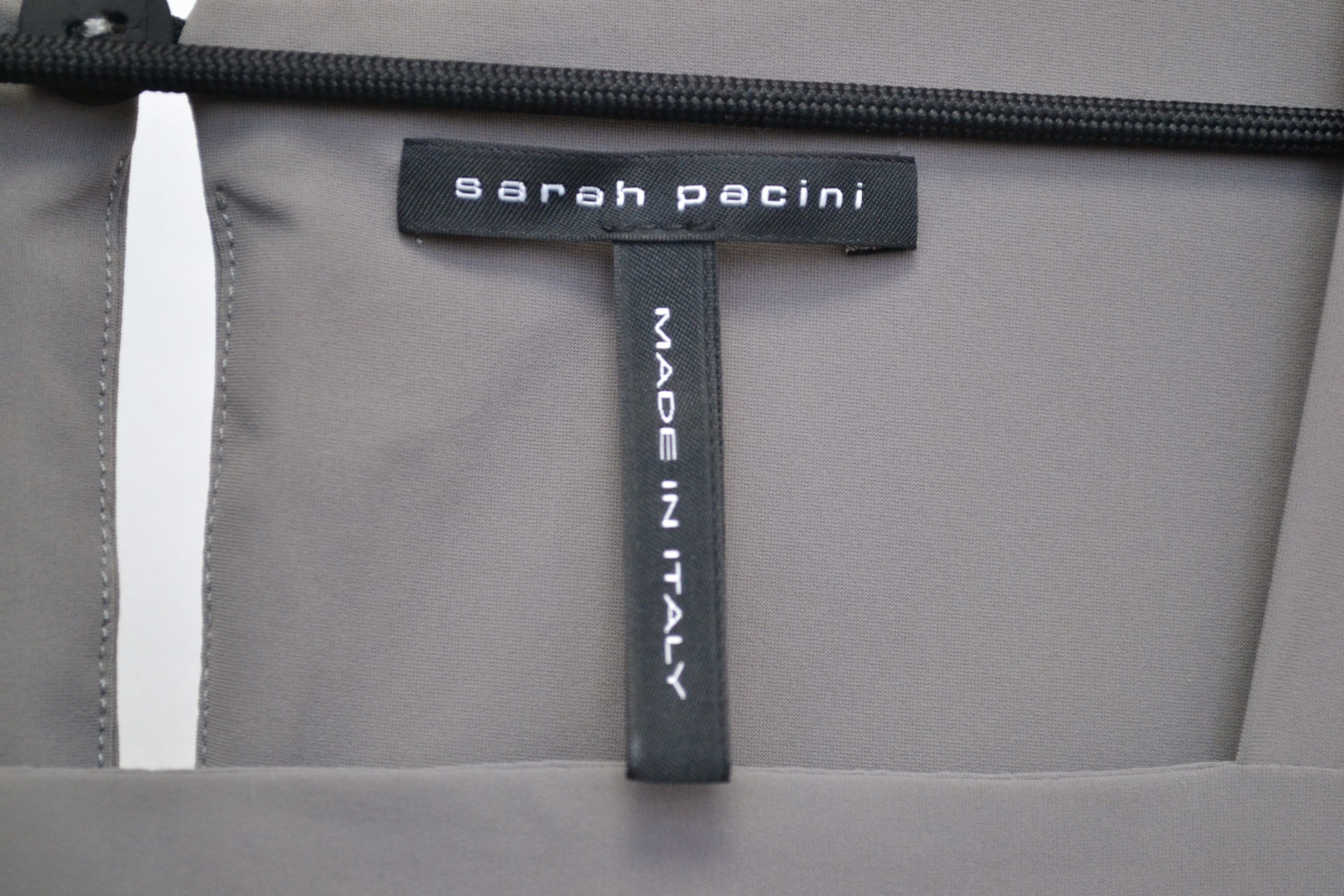 Sarah Pacini Sarah Pacini Y2K Gray One Pocket Sleeveless Dress Size L / US 10 / IT 46 - 5 Thumbnail