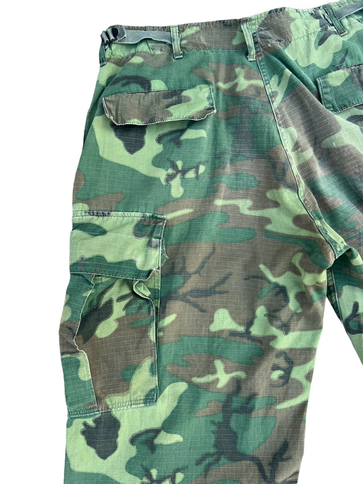 Vintage 60s 70s Nam War ERDL Camo Ripstop Poplin Trouser Pant Size US 32 / EU 48 - 15 Thumbnail