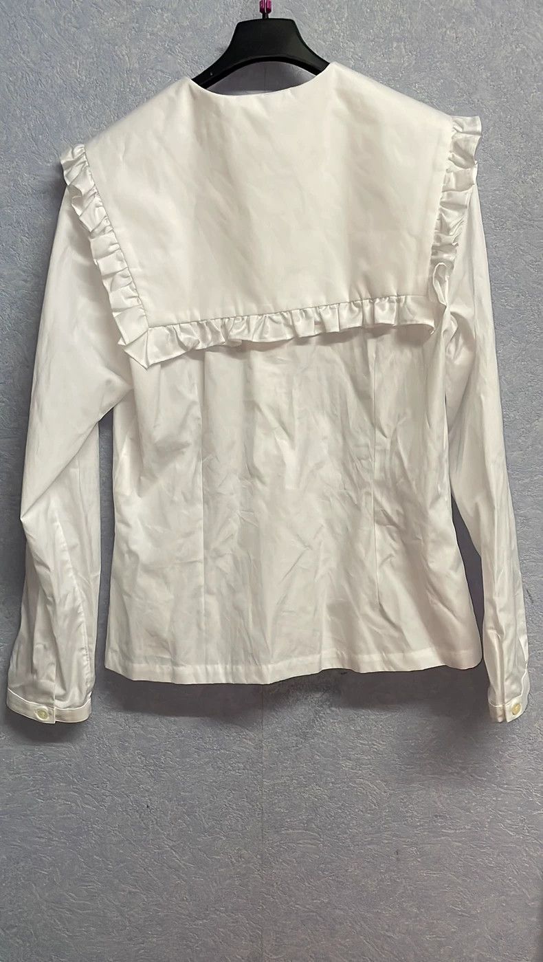 Comme des Garcons Comme Des Garcons White navy collar shirt Size XS / US 0-2 / IT 36-38 - 6 Thumbnail