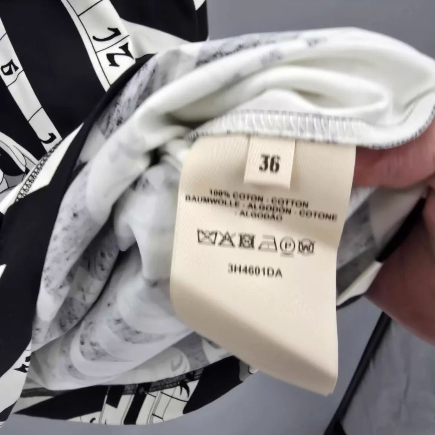 Hermes Hermes Star Map Black & White Print Top Size 36 Size XS / US 0-2 / IT 36-38 - 7 Thumbnail