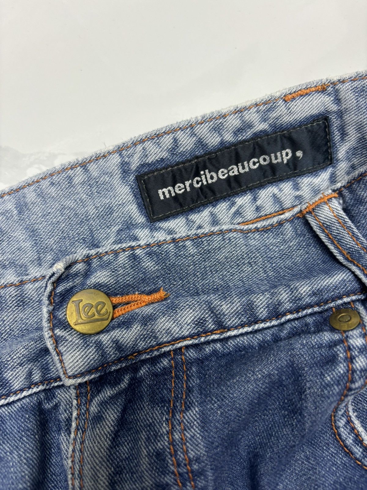 Issey Miyake ISSEY MIYAKE MERCIBEAUCOUP X LEE DROP CROTCH DENIM JEANS Size US 29 - 7 Thumbnail
