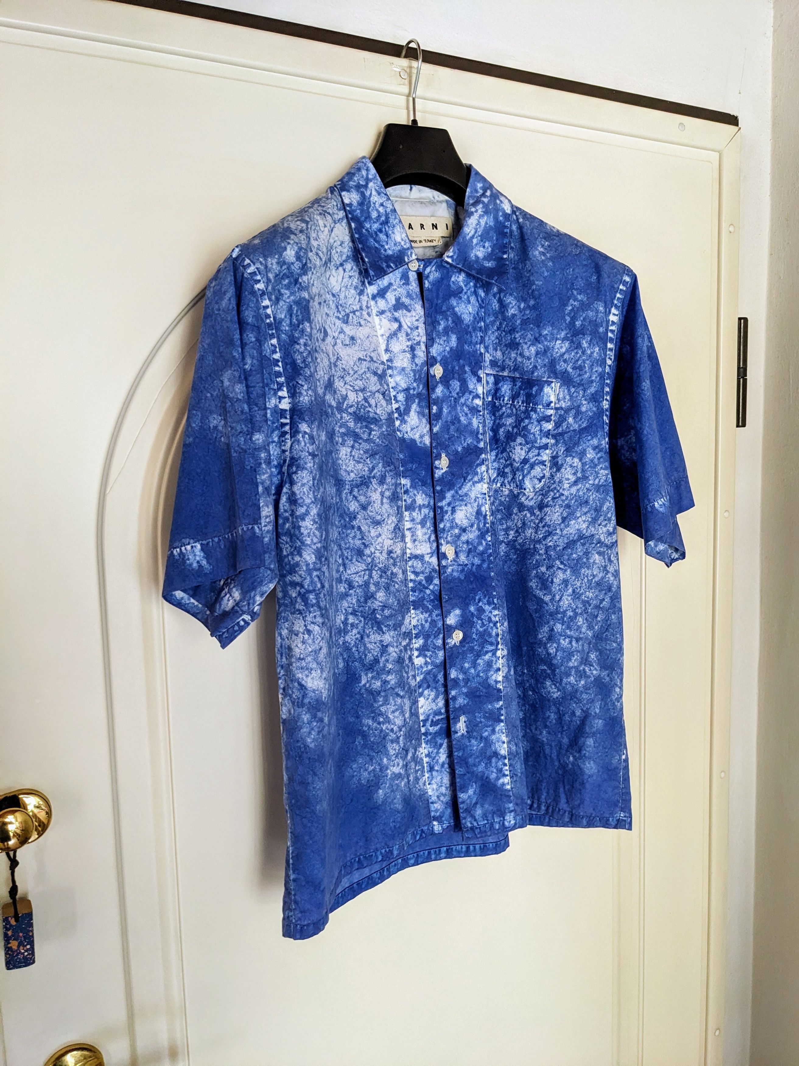 Marni Tie Dye Bowling Shirt Size US M / EU 48-50 / 2 - 1 Thumbnail