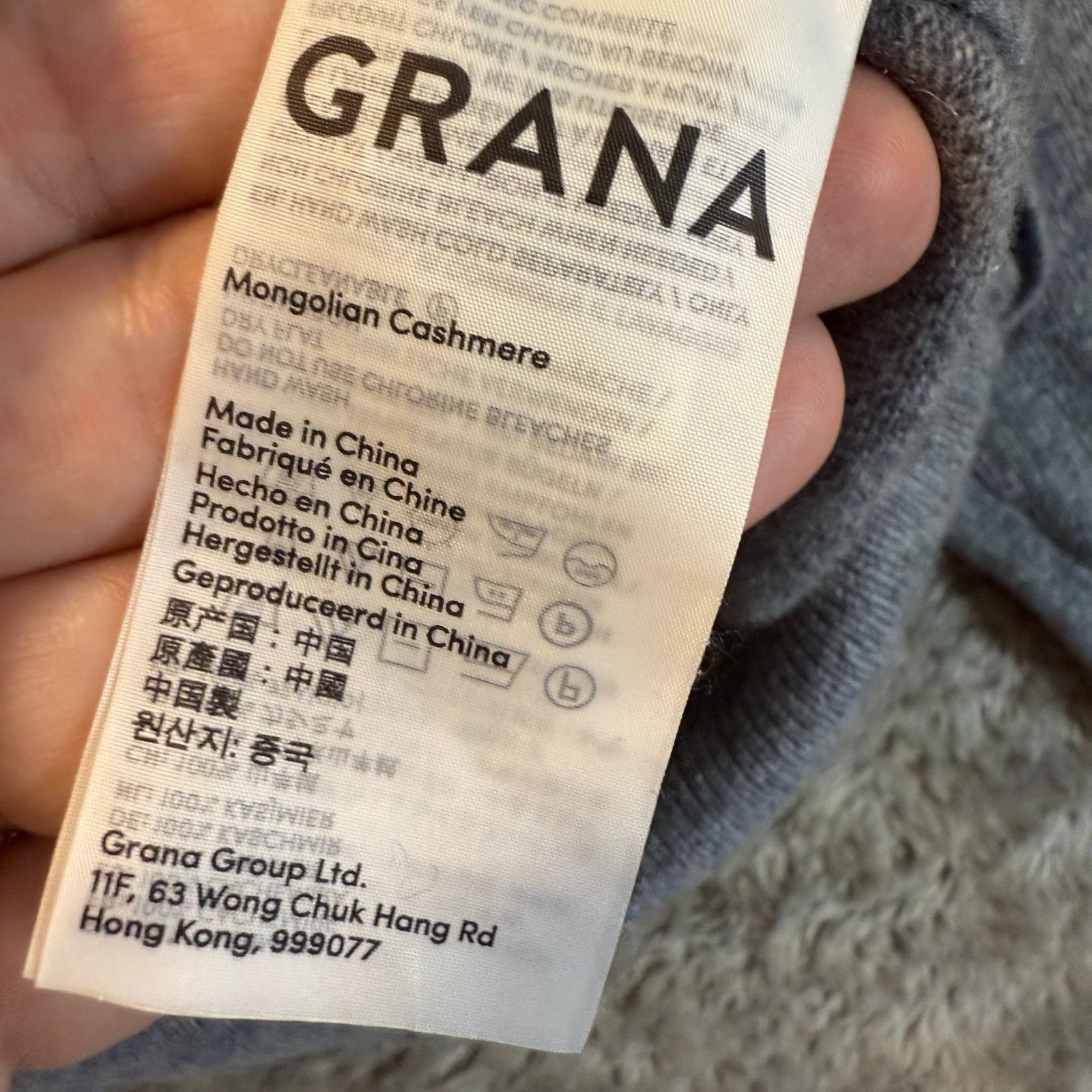Other Grana Gray Mongolian Cashmere Crop Sweater L Large Size L / US 10 / IT 46 - 6 Thumbnail
