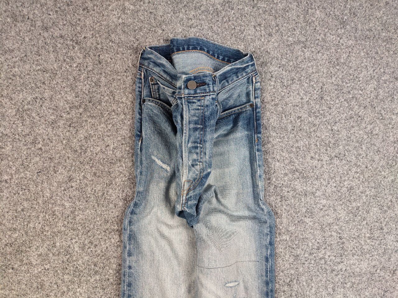 Levi's Levis 501 Patchwork Denim Distressed Jeans Vintage Style Size US 34 / EU 50 - 7 Thumbnail