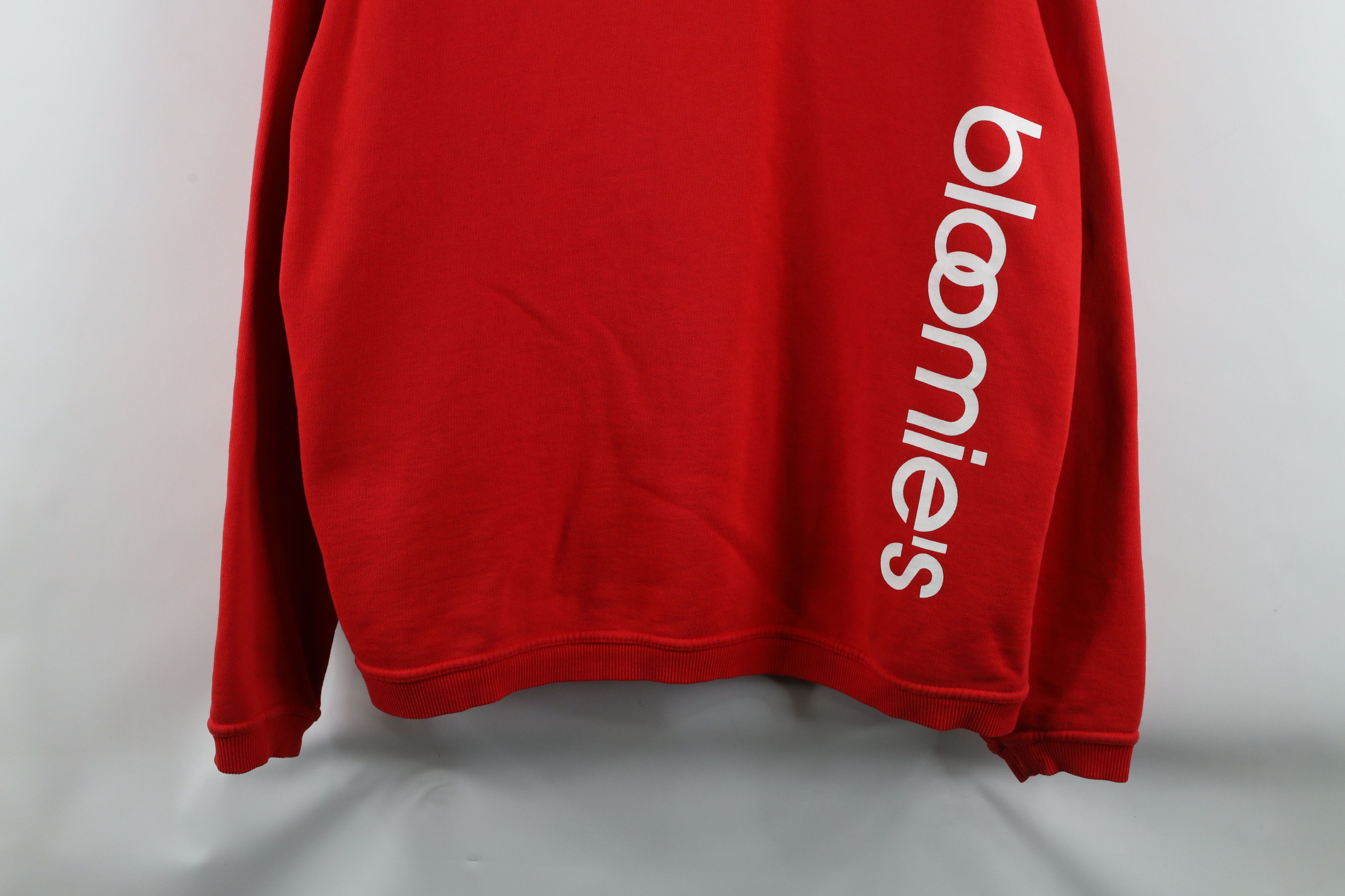 Vintage Vintage 90s Bloomingdales Spell Out Bloomies Sweatshirt Red Size XXL / US 16-18 / IT 52-54 - 3 Thumbnail