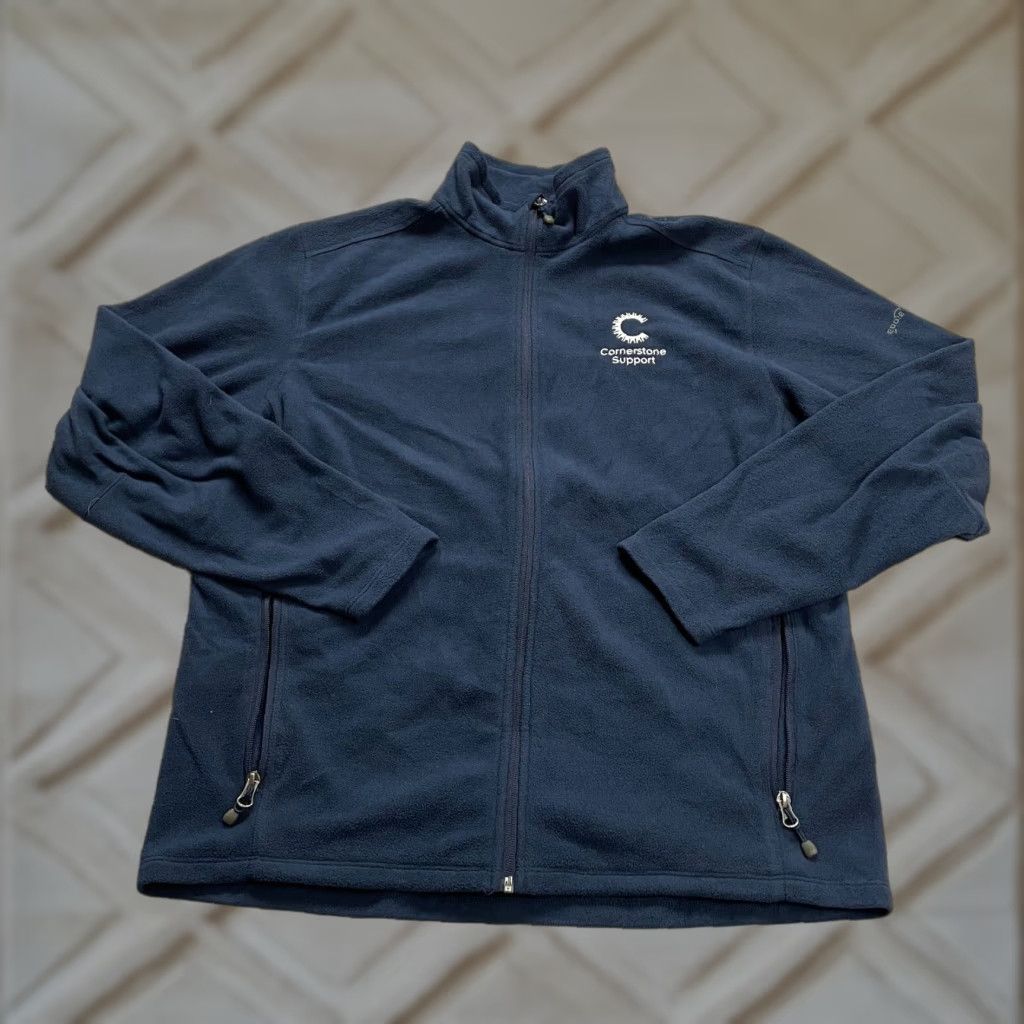Eddie Bauer Eddie Bauer Jacket Mens Large Navy Blue Fleece Full Zip Mock Neck Casual Outdoor Size US L / EU 52-54 / 3 - 1 Thumbnail
