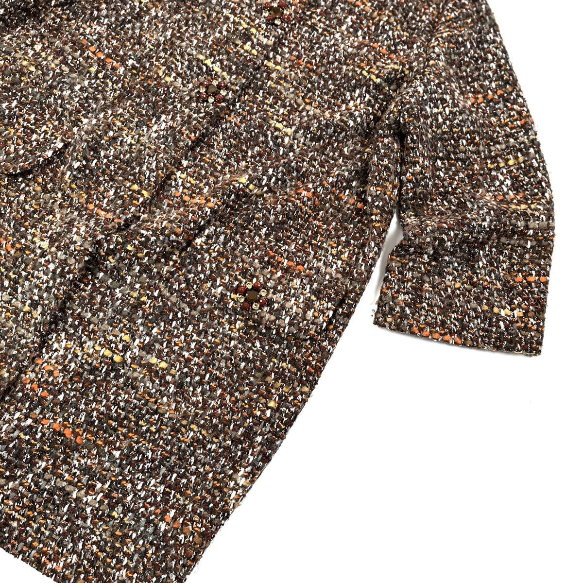 Dolce & Gabbana DOLCE & GABBANA TWEED Bouclé Texture Luxury Coat Jacket - 48 Size XL / US 12-14 / IT 48-50 - 14 Thumbnail