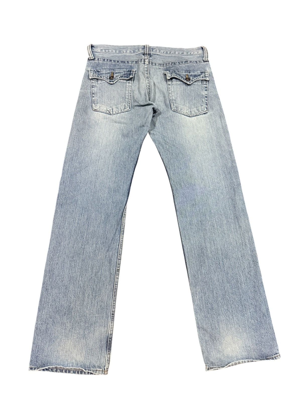 Tornado Mart Japanese Brand Rootthree Flap pockets Distressed Streetwear Size US 35 - 1 Thumbnail