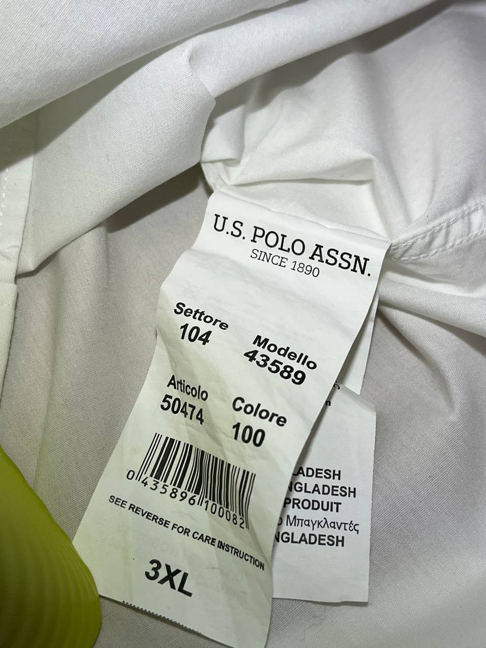 Ralph Lauren U.S. Polo Assn. basic white shirt Size US XXL / EU 58 / 5 - 5 Thumbnail