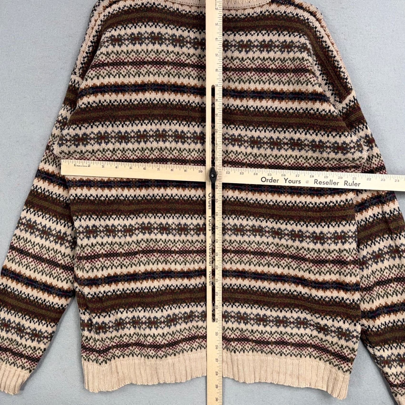 Aeropostale VINTAGE Aeropostale Sweater Mens Large Fair Isle Crewneck Knit 90s Grandpa Cosby Size US L / EU 52-54 / 3 - 6 Thumbnail