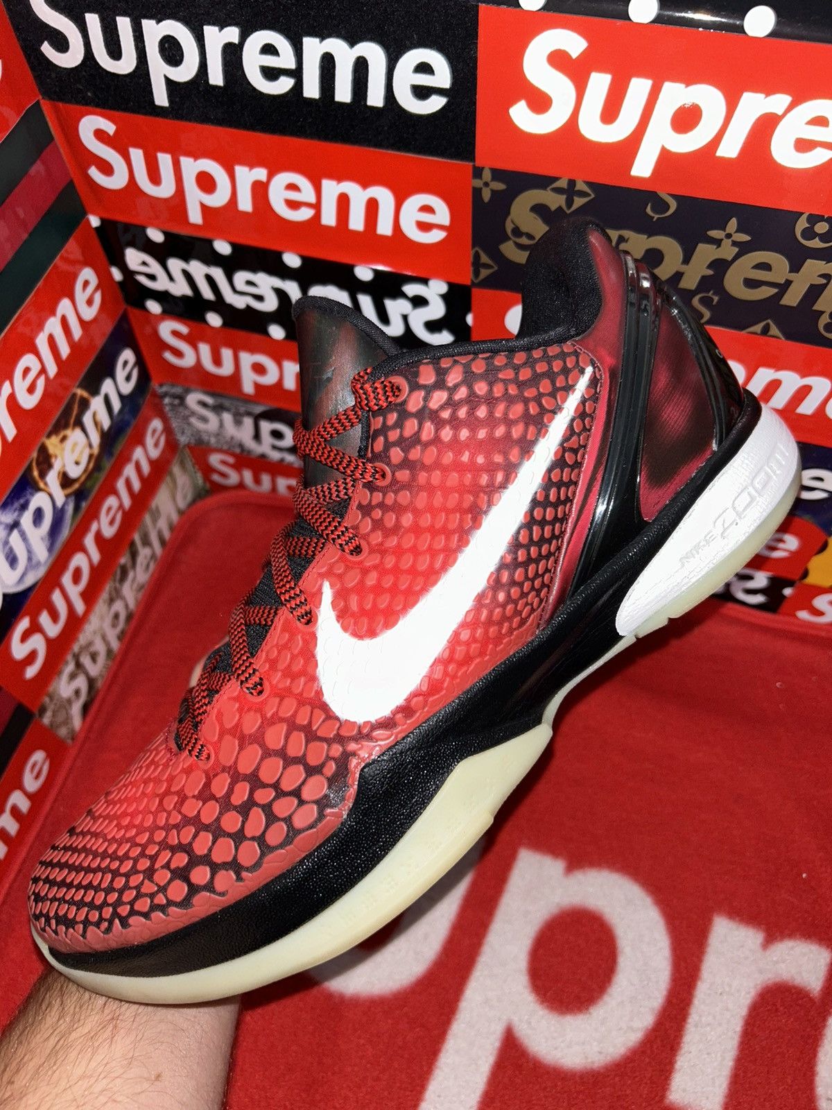 Nike Nike Kobe 6 ASG West Challenge Red 448693-600 size 11.5 2011 Size US 11.5 / EU 44-45 - 7 Thumbnail