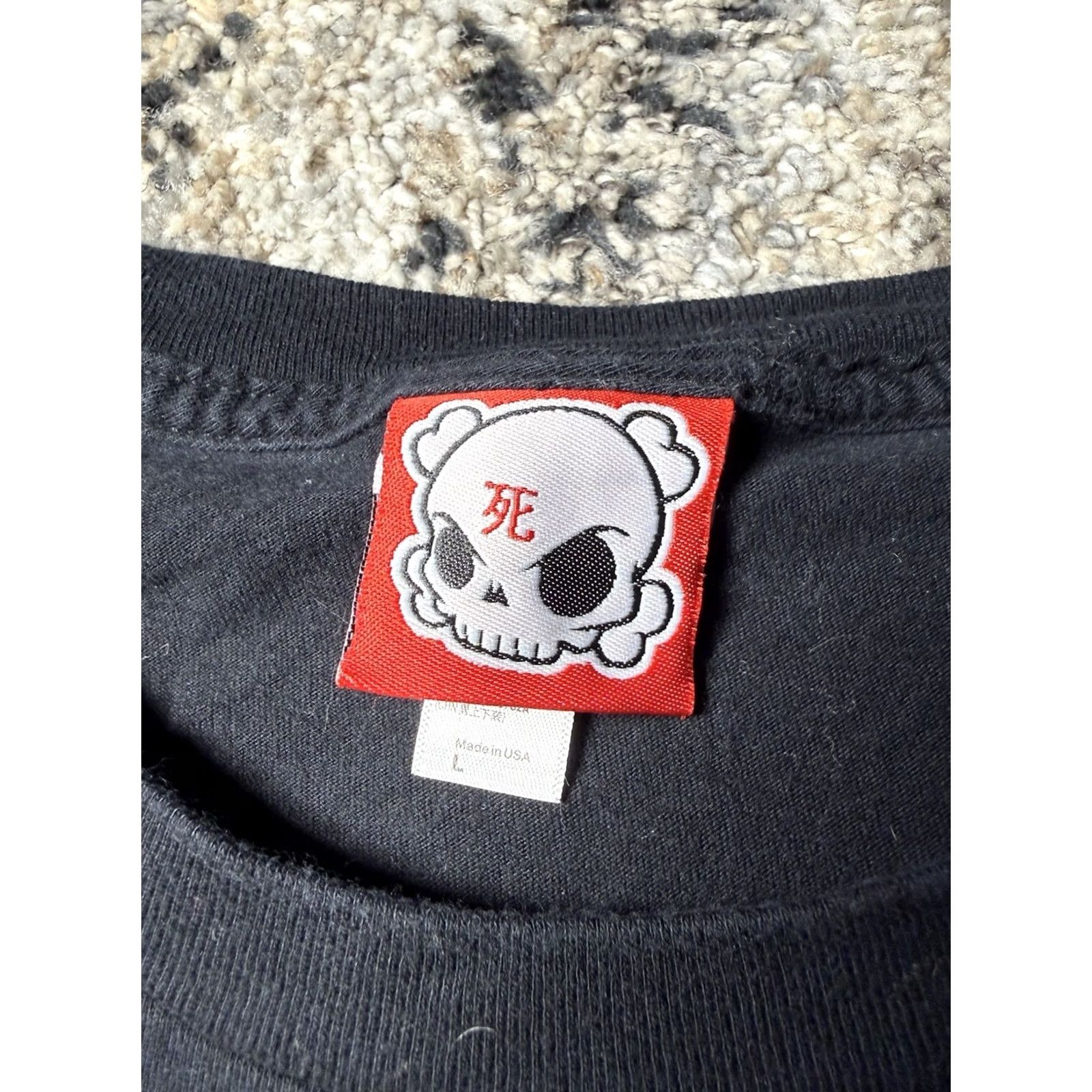 Logo 7 Kidrobot Men’s Large Huck Gee Skullhead Logo T-Shirt Black Dunny Janky Y2k Vtg Shirt Size US L / EU 52-54 / 3 - 3 Thumbnail