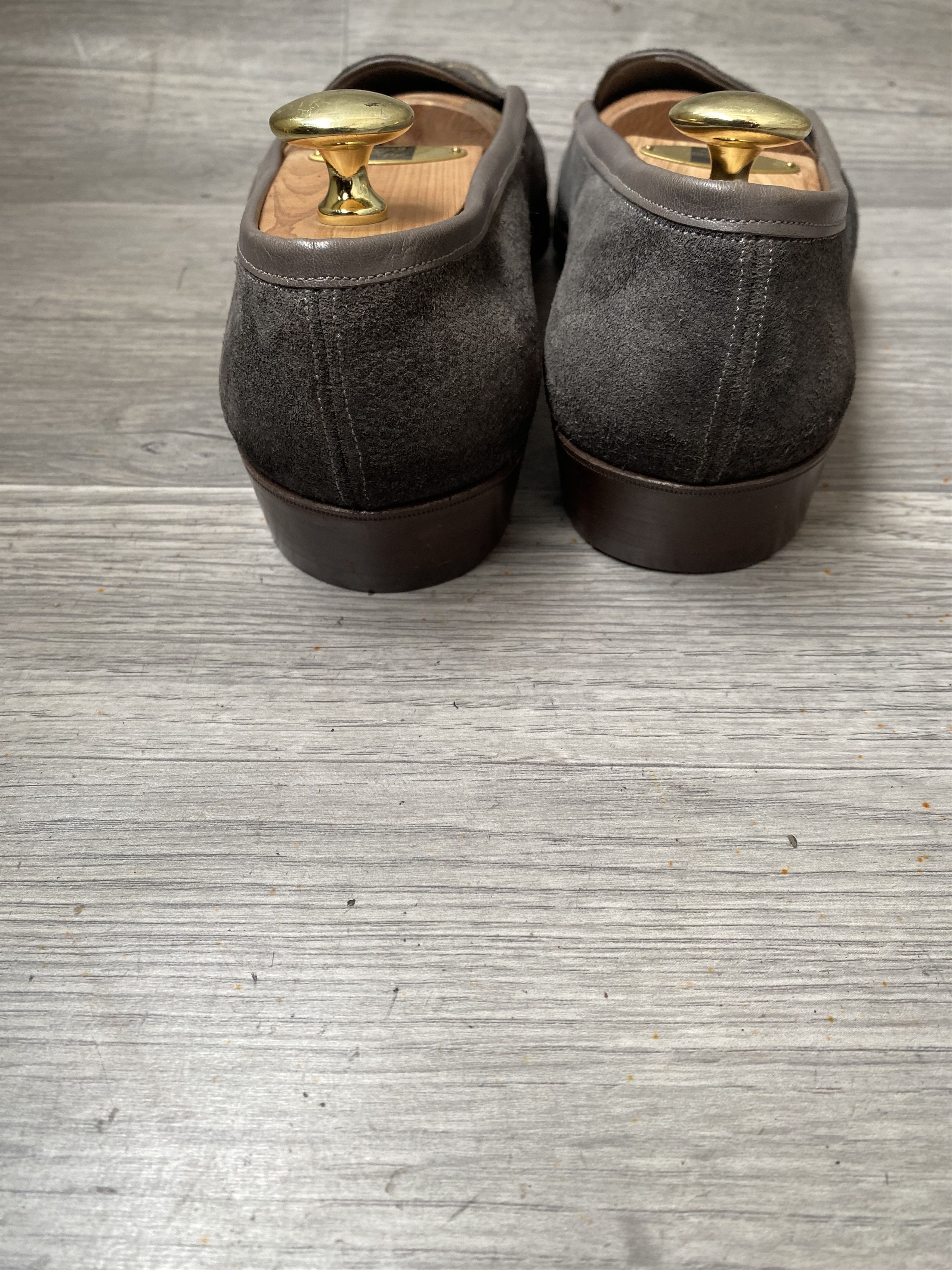 George Cleverley George cleverly grey suede slip on suede shoes sz uk 8.5 Size US 9.5 / EU 42-43 - 8 Thumbnail