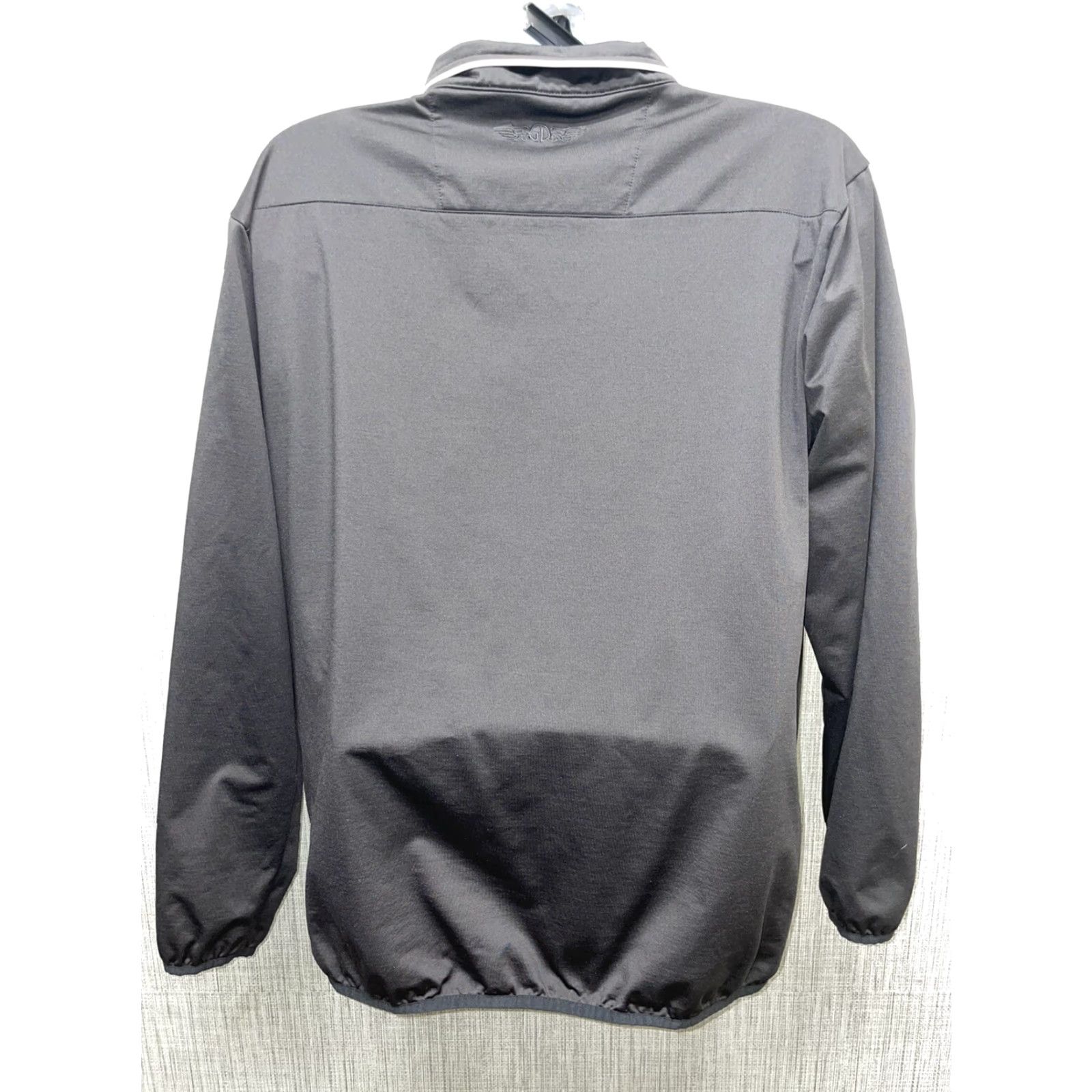 Vintage Straight Down Polyester Black Half Zip Pullover Sweatshirt Mens L Shirt Zip Pullover Mens L Black Polyester Zip Sweatshirt Size US L / EU 52-54 / 3 - 4 Thumbnail