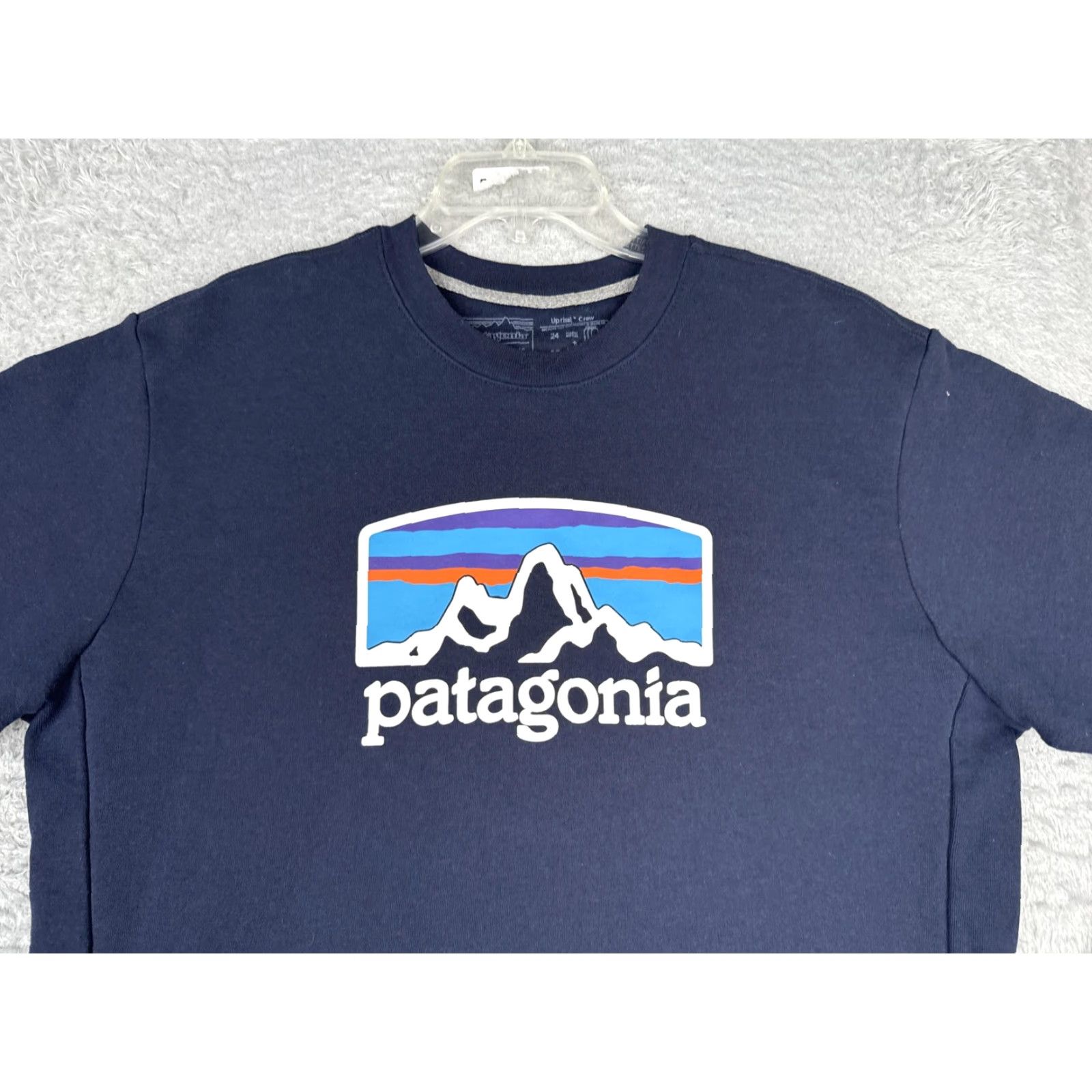 Patagonia Patagonia Sweatshirt Mens Large Blue Uprisal Crew P-6 Logo Jersey Pullover Size US L / EU 52-54 / 3 - 4 Thumbnail